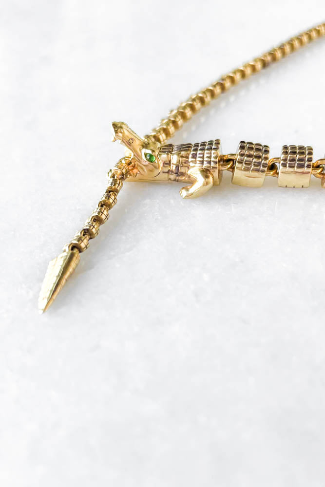 Alligator Vertebrae Necklace