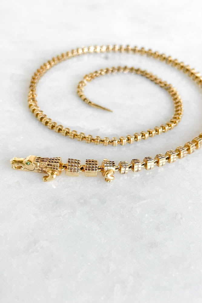 Alligator Vertebrae Necklace