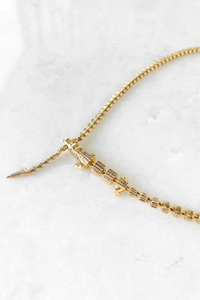 Alligator Vertebrae Necklace