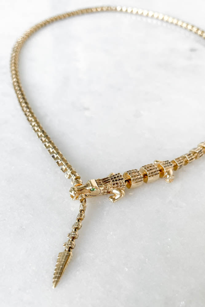 Alligator Vertebrae Necklace