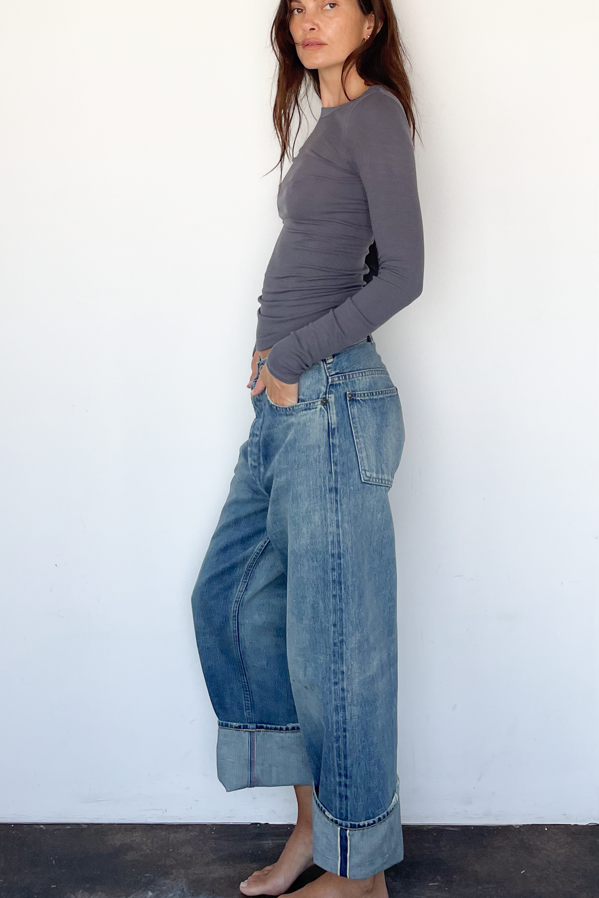 パンツ chimalaSELVEDGE ENIM DEEPRISE BAGGYCUT Chimala Womens Baggy パンツ chimalaSELVEDGE ENIM DEEPRISE BAGGYCUT Chimala Womens Baggy