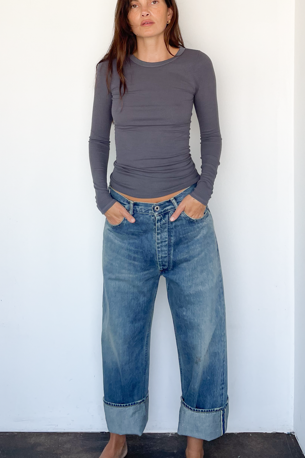 パンツ chimalaSELVEDGE ENIM DEEPRISE BAGGYCUT Deep Rise Baggy Cut Jean – SUNROOM