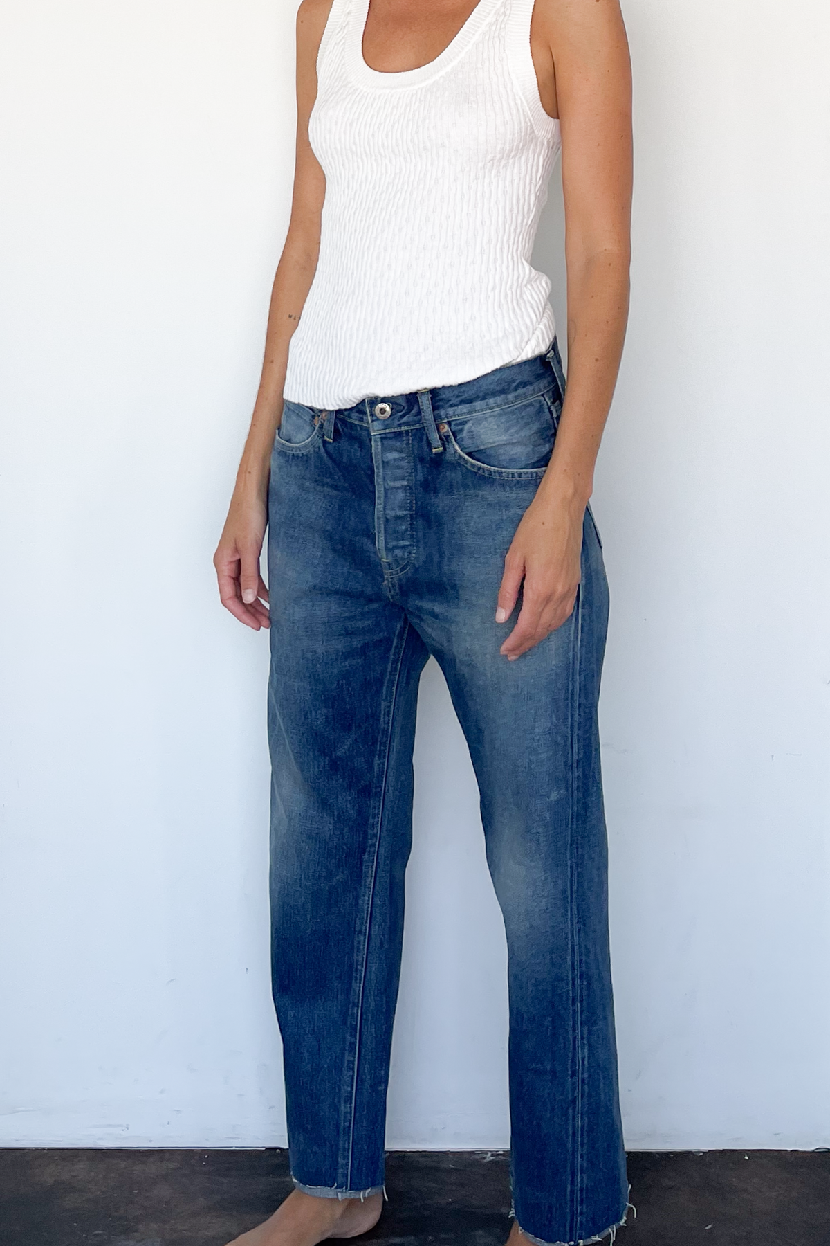 【chimala/チマラ】 DENIM USED ANKLECUT 32 Used Ankle Cut Jean – SUNROOM