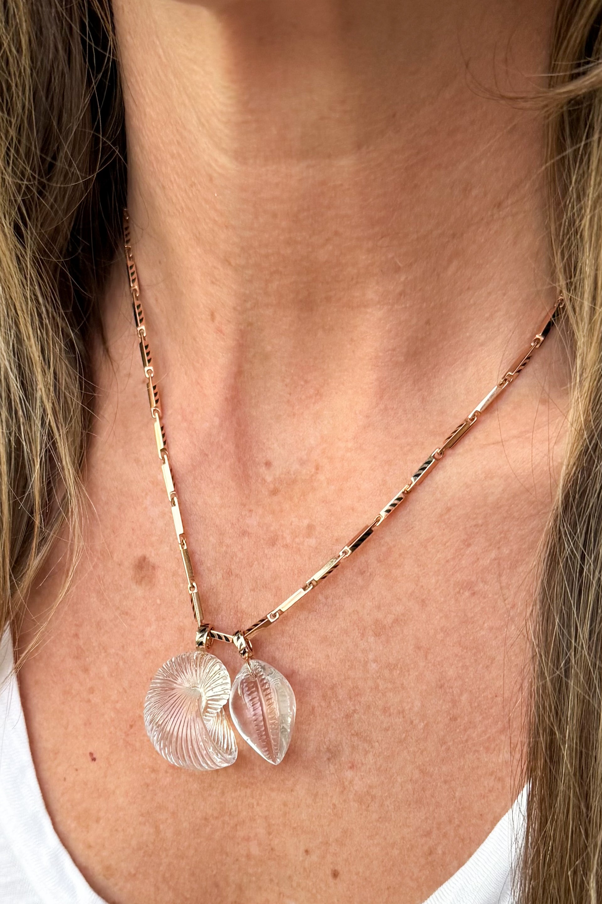 Crystal Nautilus Charm