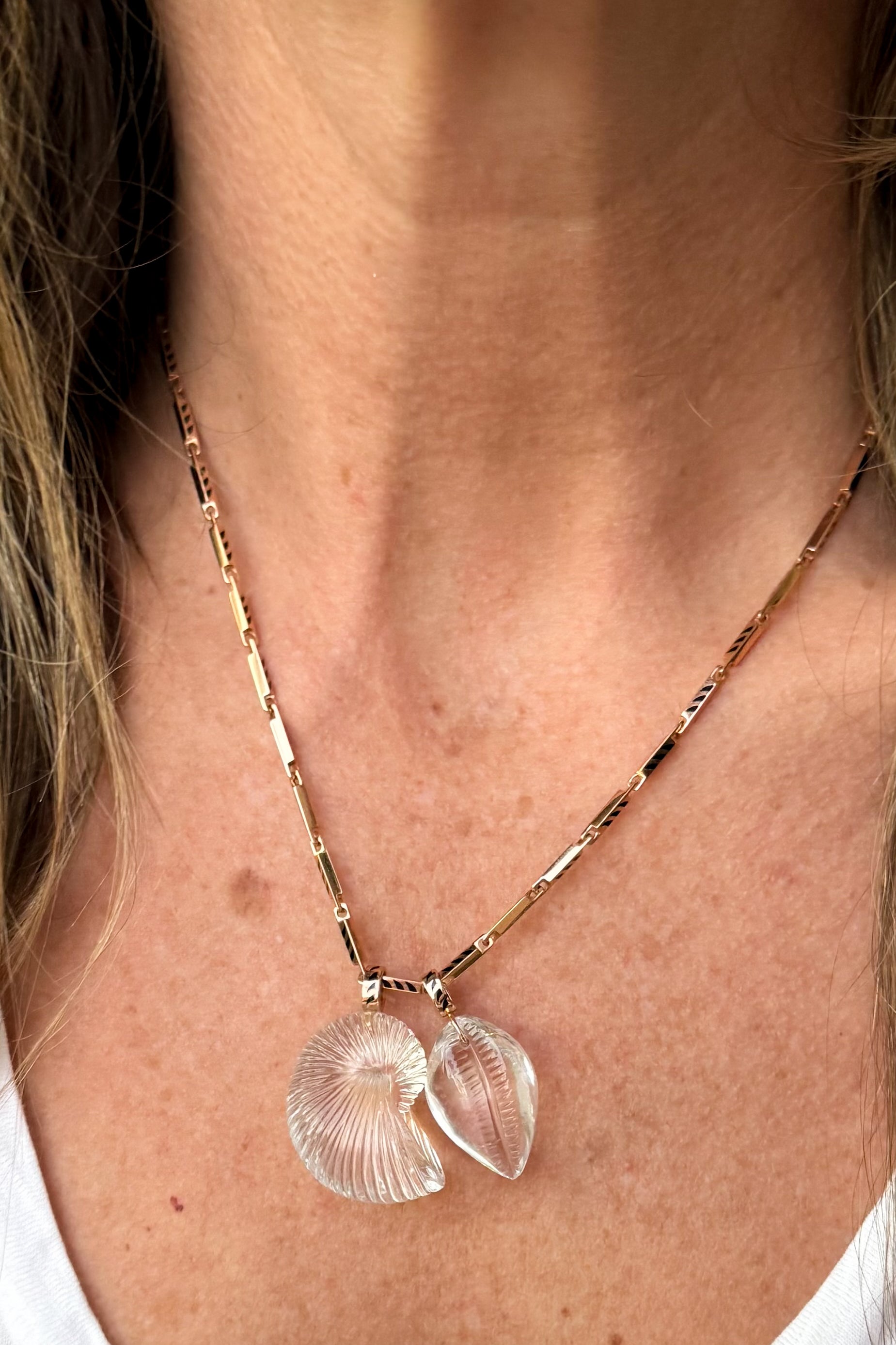 Petite Crystal Cowry Charm