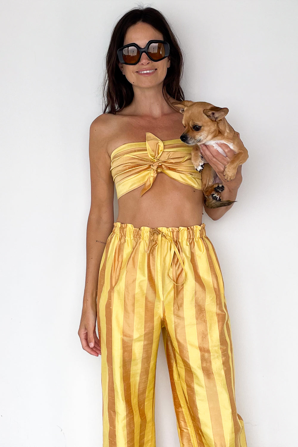 Camel Stripe Infinite Sash