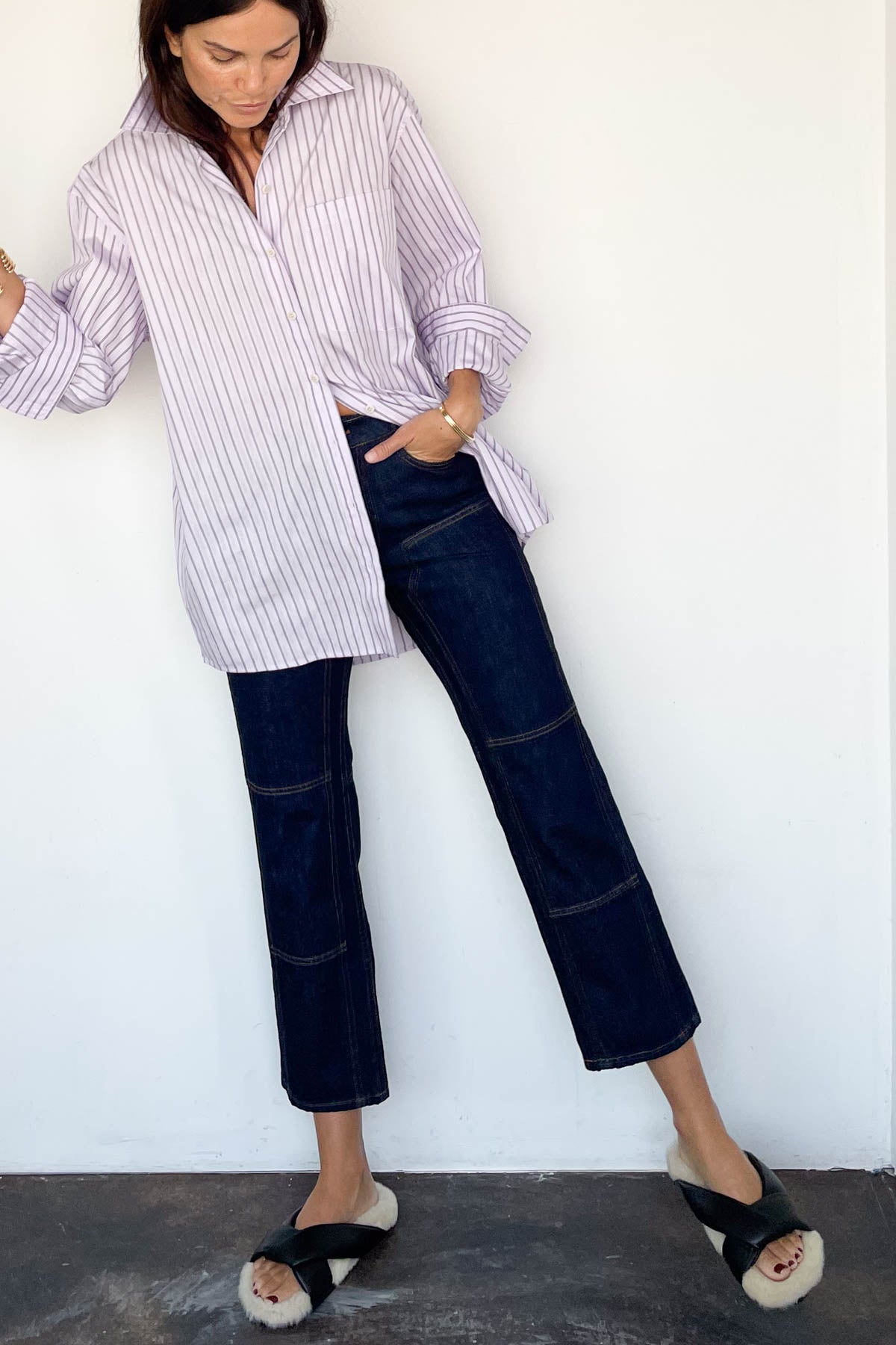 【RH取扱い】最新作♪ ★ Emme Parsons ★ Folded Slide Folded Slide in Ivory Nappa