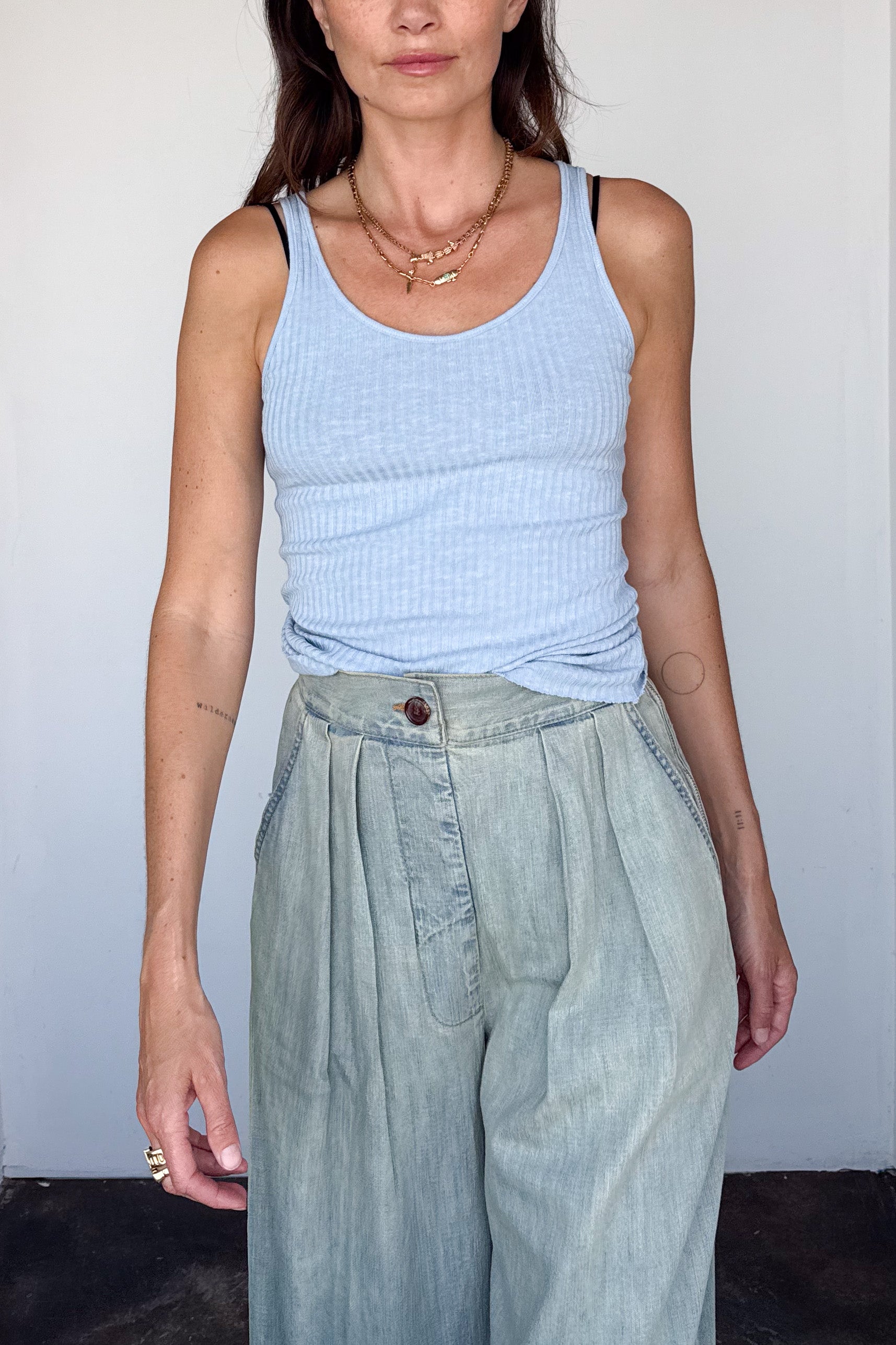 Military Rib Slim Tank