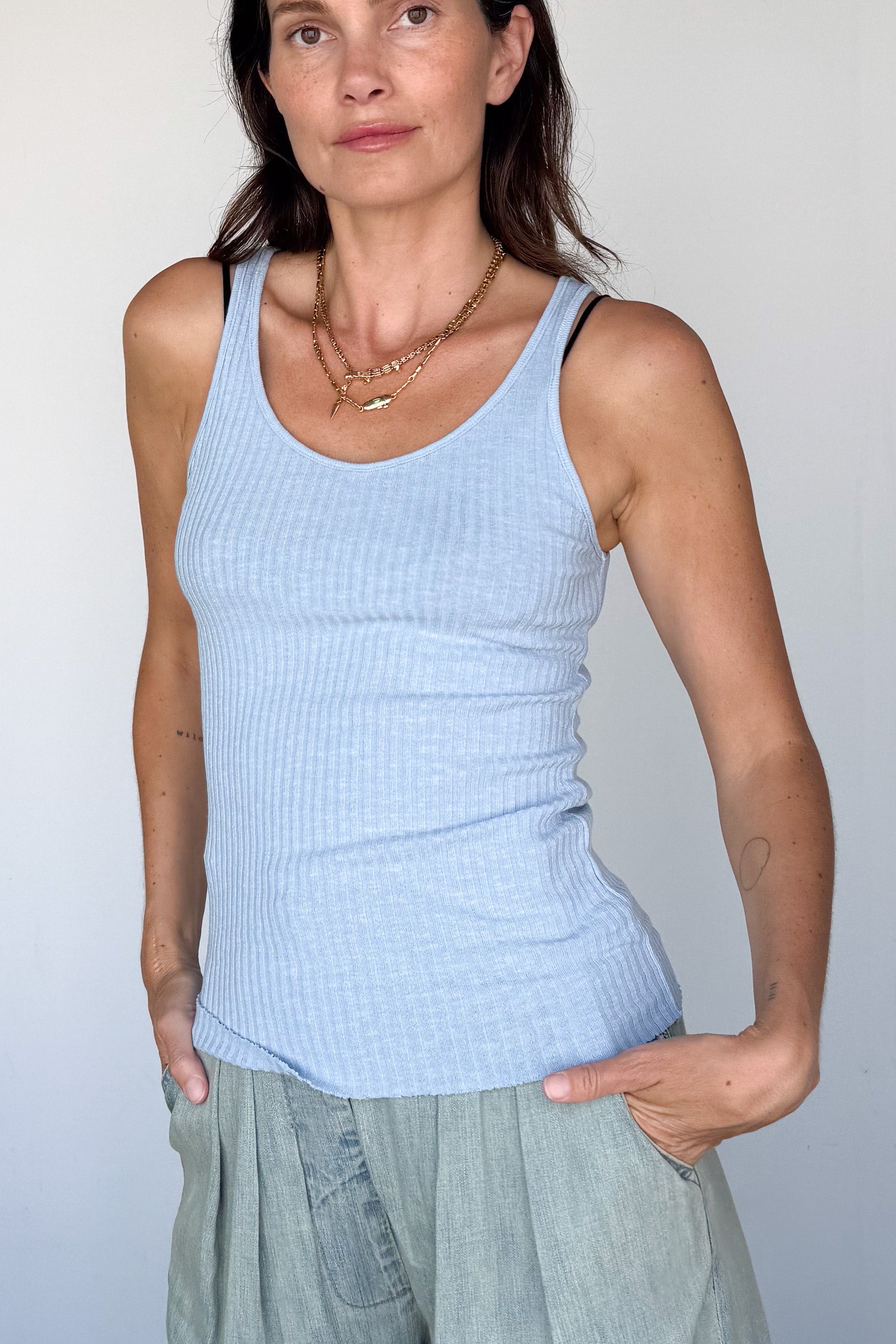 Military Rib Slim Tank