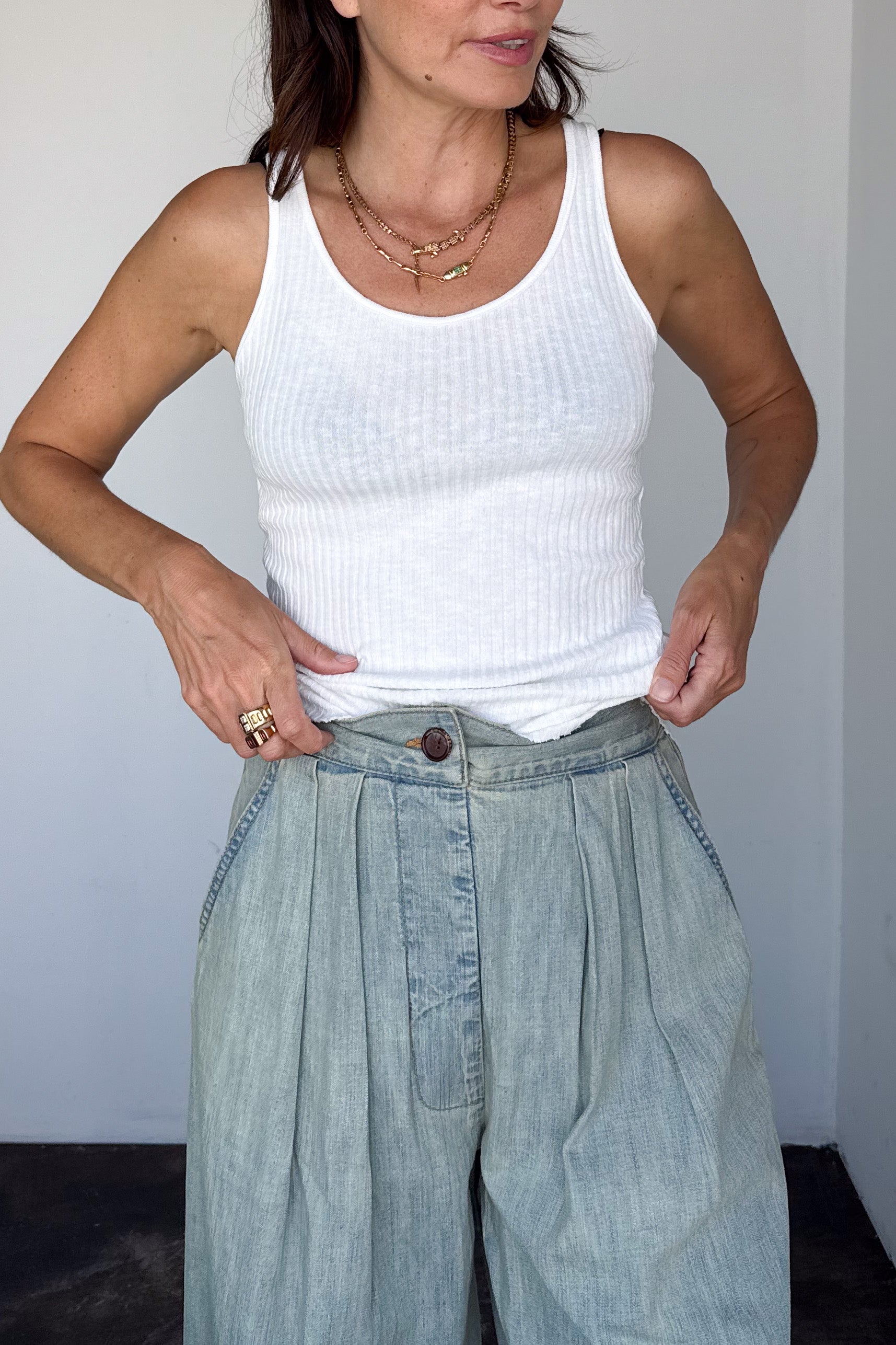 Military Rib Slim Tank