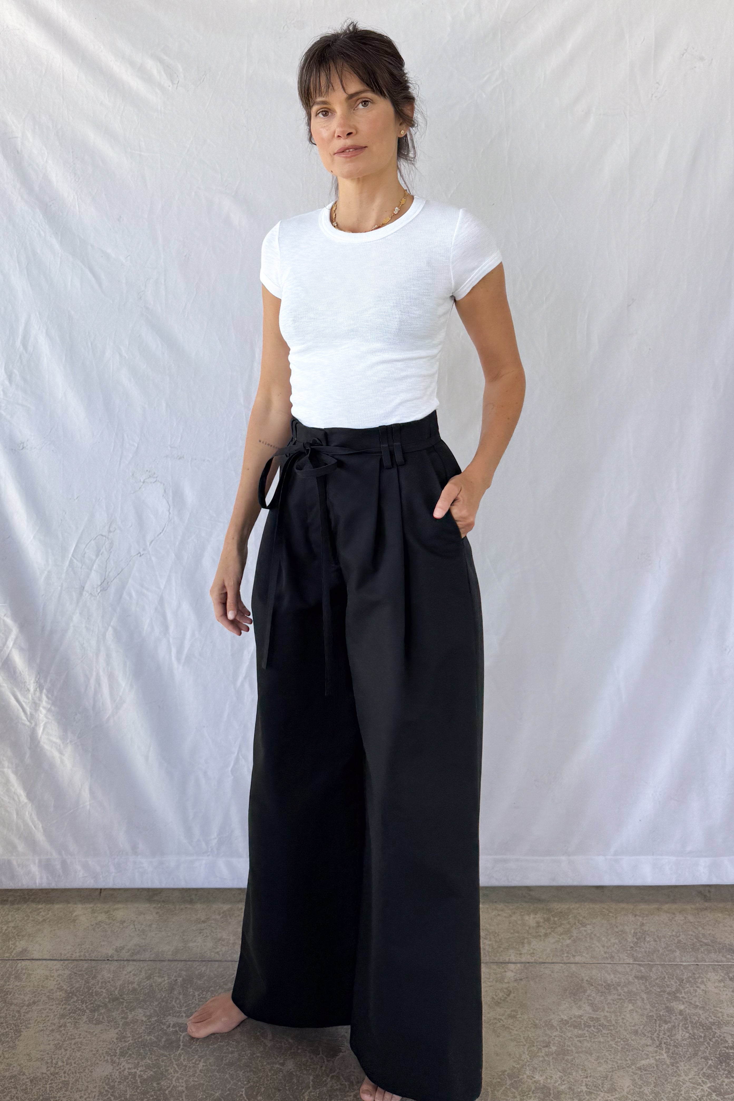 Textured Cap Sleeve Tee