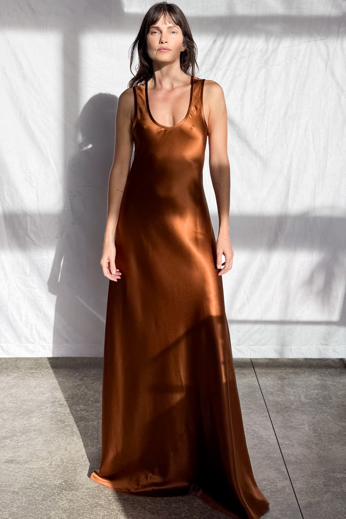 burnt brown dress Me Again Mini Dress - Burnt Orange main image 1