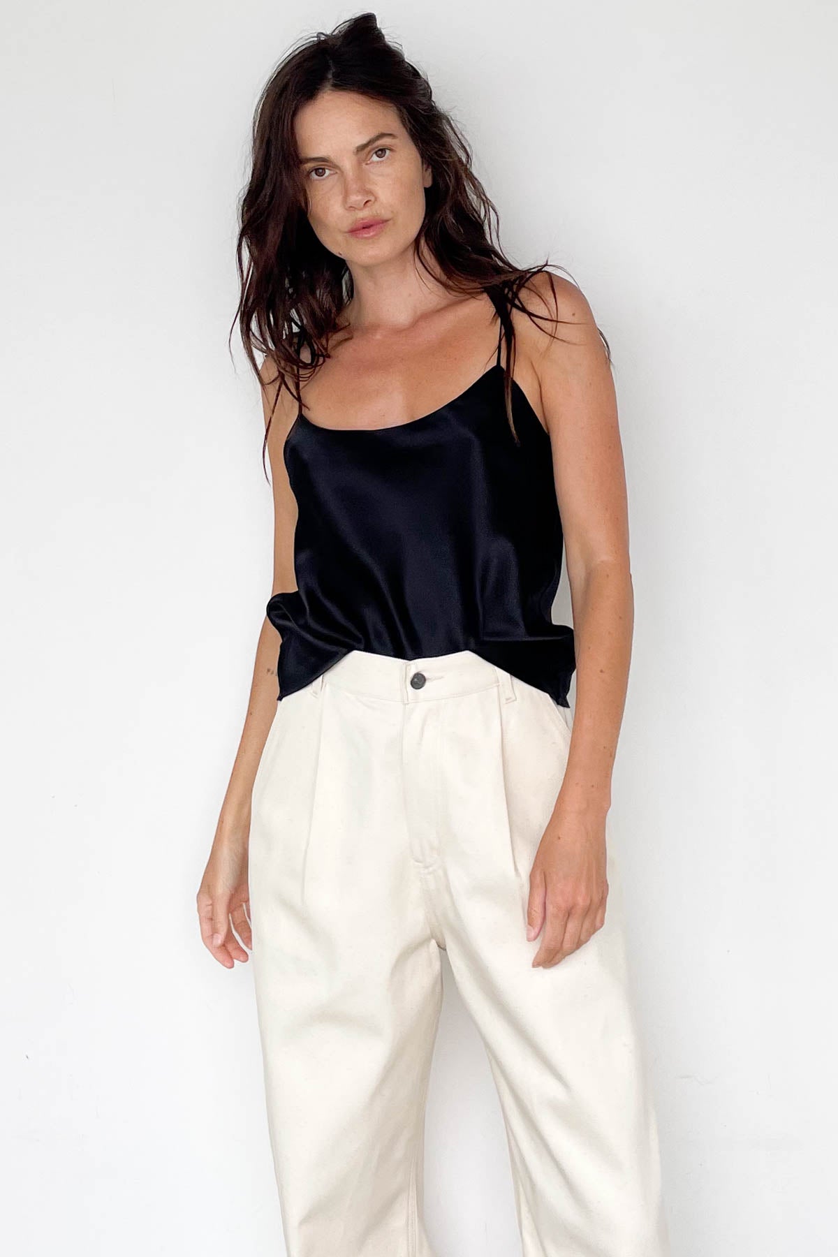 Canottiera Donna In Microfibra Vajolet - Spallina Sottile, Morbida E Comoda - Foto 2