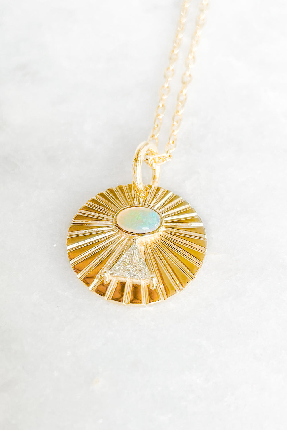 Diamond Pyramid Necklace