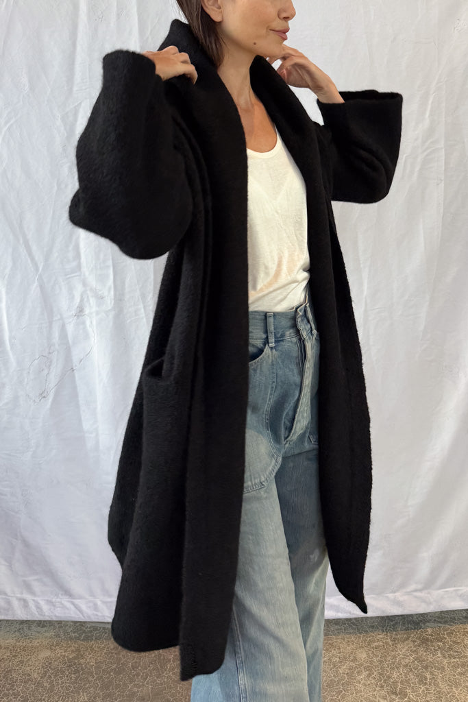 Black Capote Coat