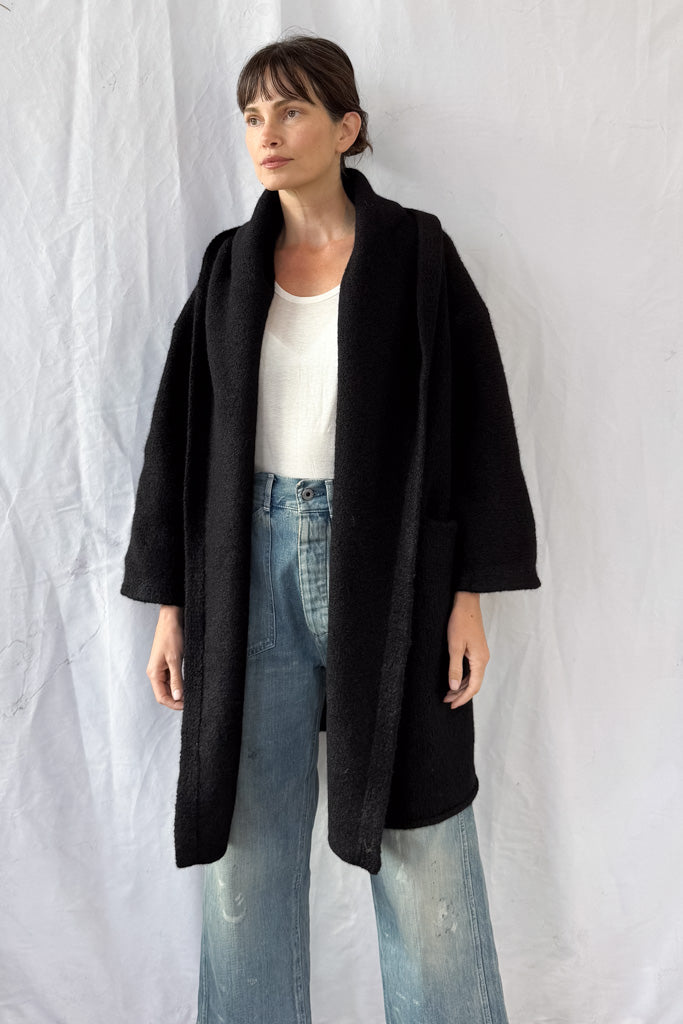 Black Capote Coat