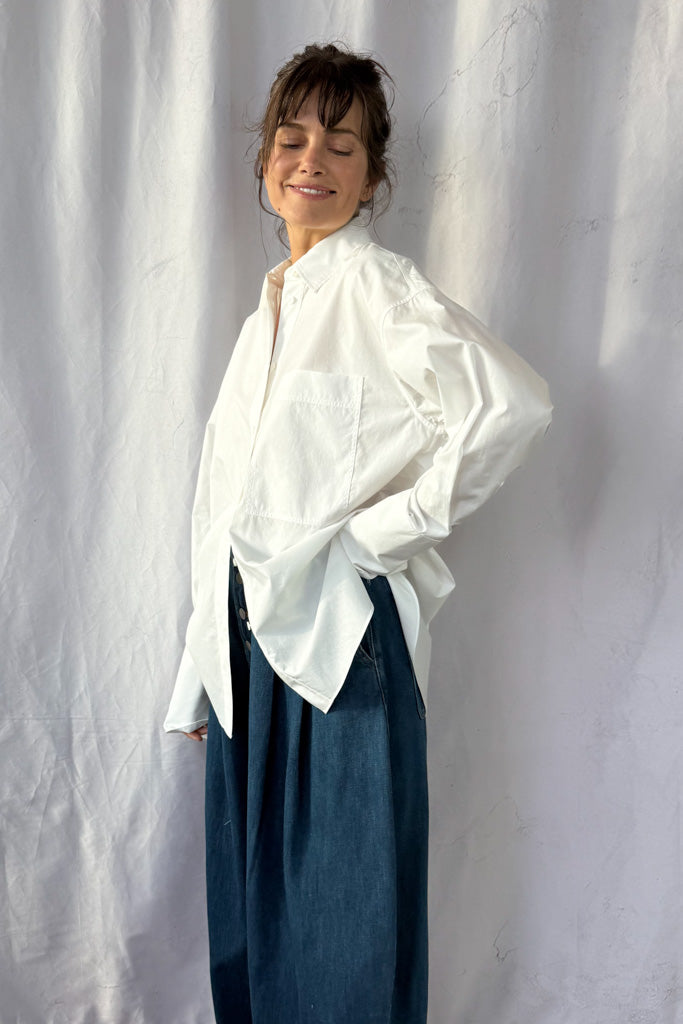 Poplin Button Up Shirt