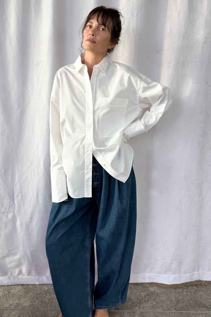 Poplin Button Up Shirt