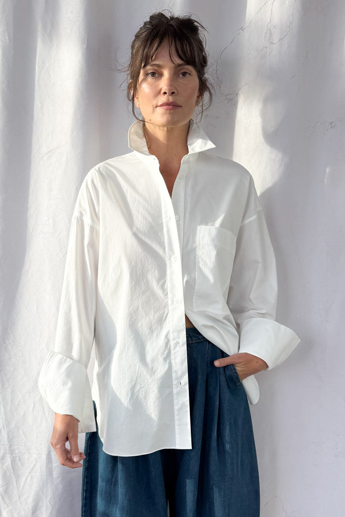 Poplin Button Up Shirt