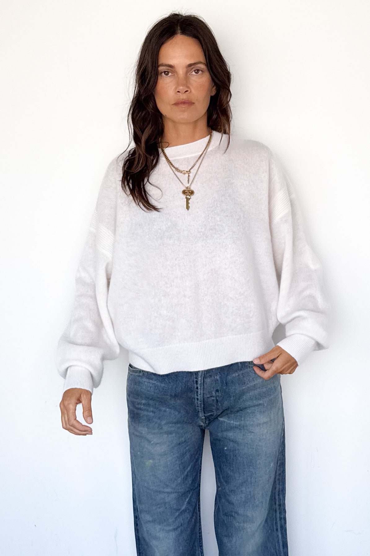 Brushed Cashmere Modena Sweater