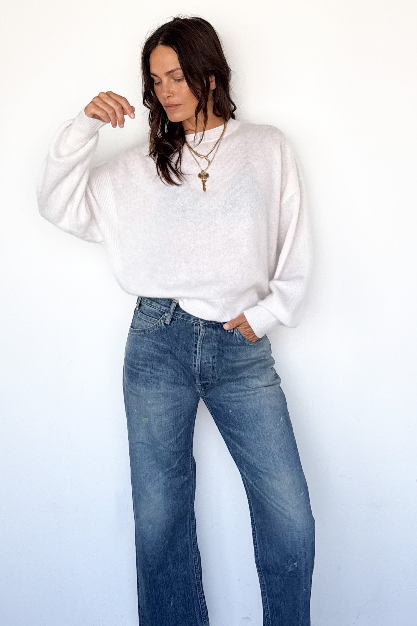 Brushed Cashmere Modena Sweater