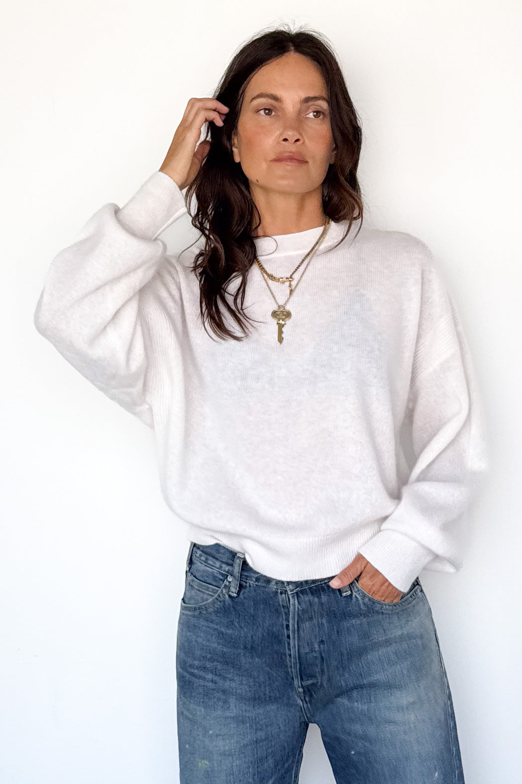 Brushed Cashmere Modena Sweater