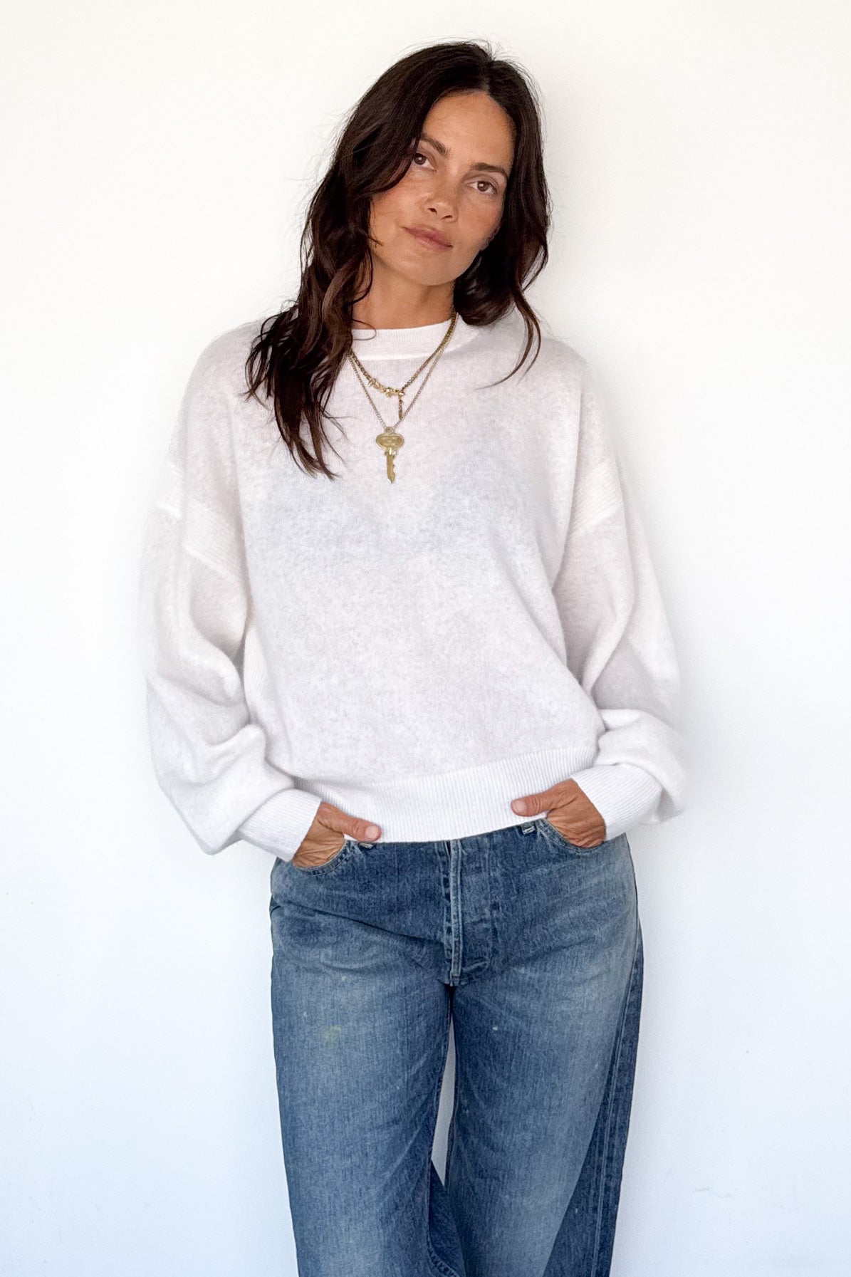 Brushed Cashmere Modena Sweater