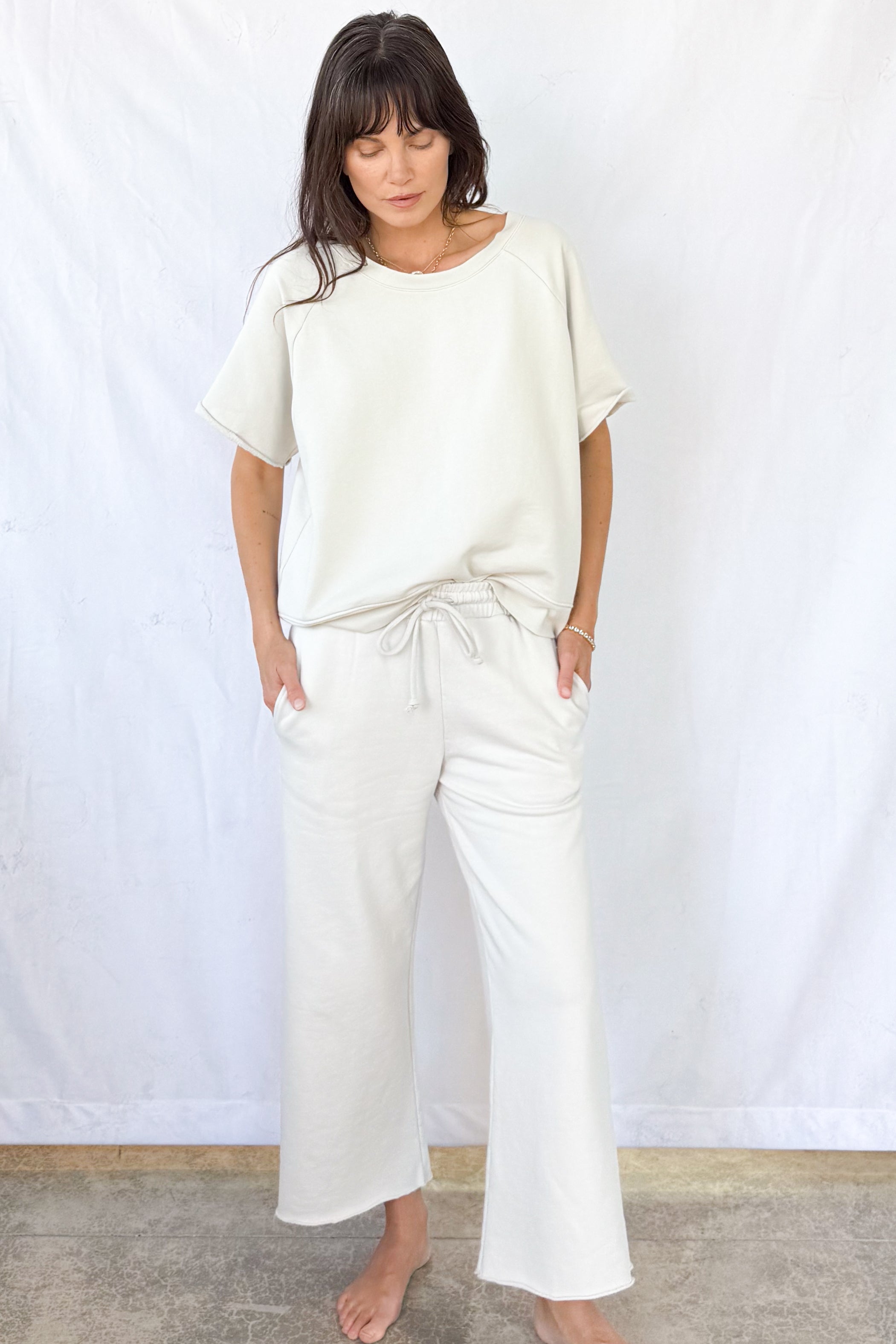 Fleece Short Sleeve Sweatshirt