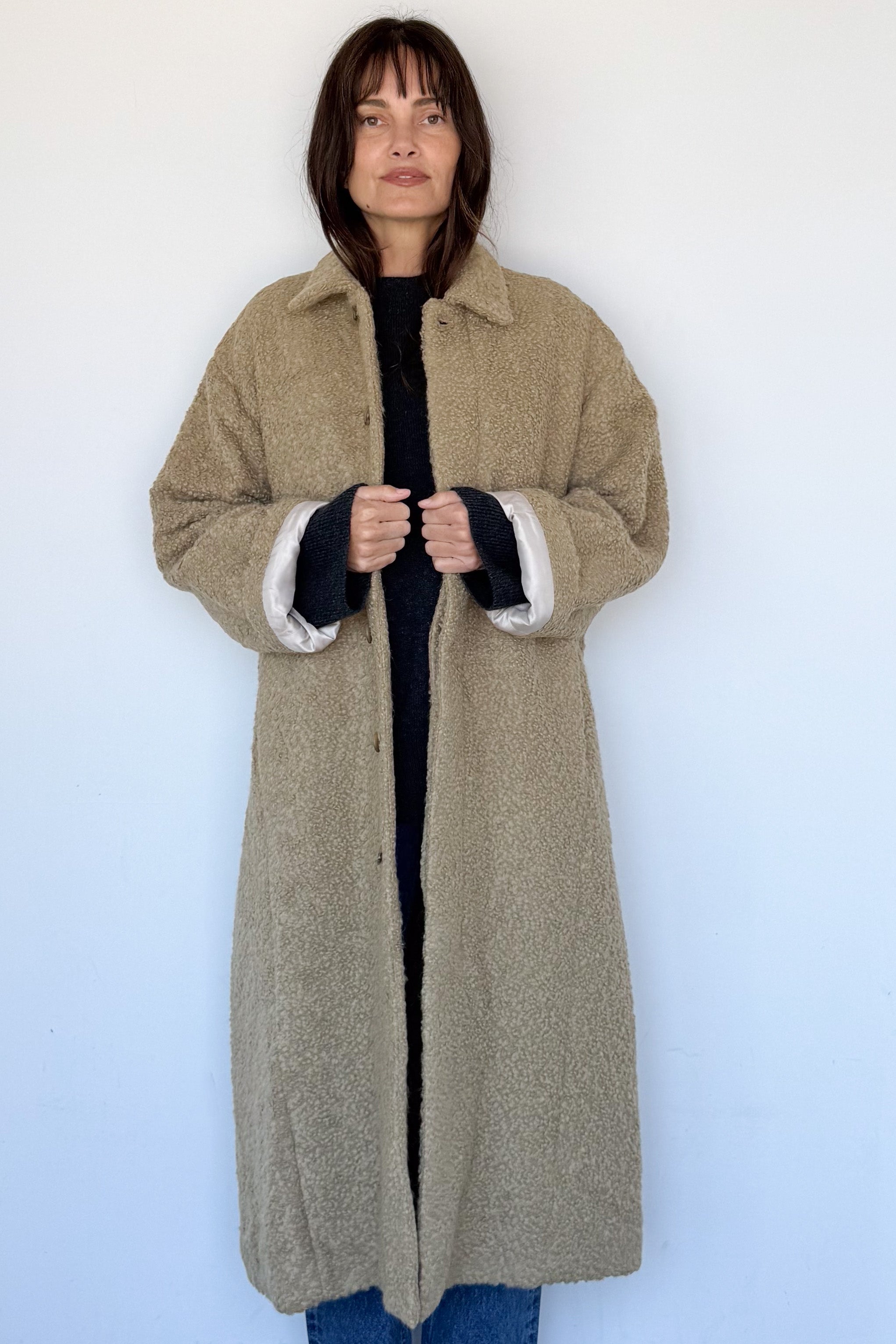 Cedar Boucle Coat