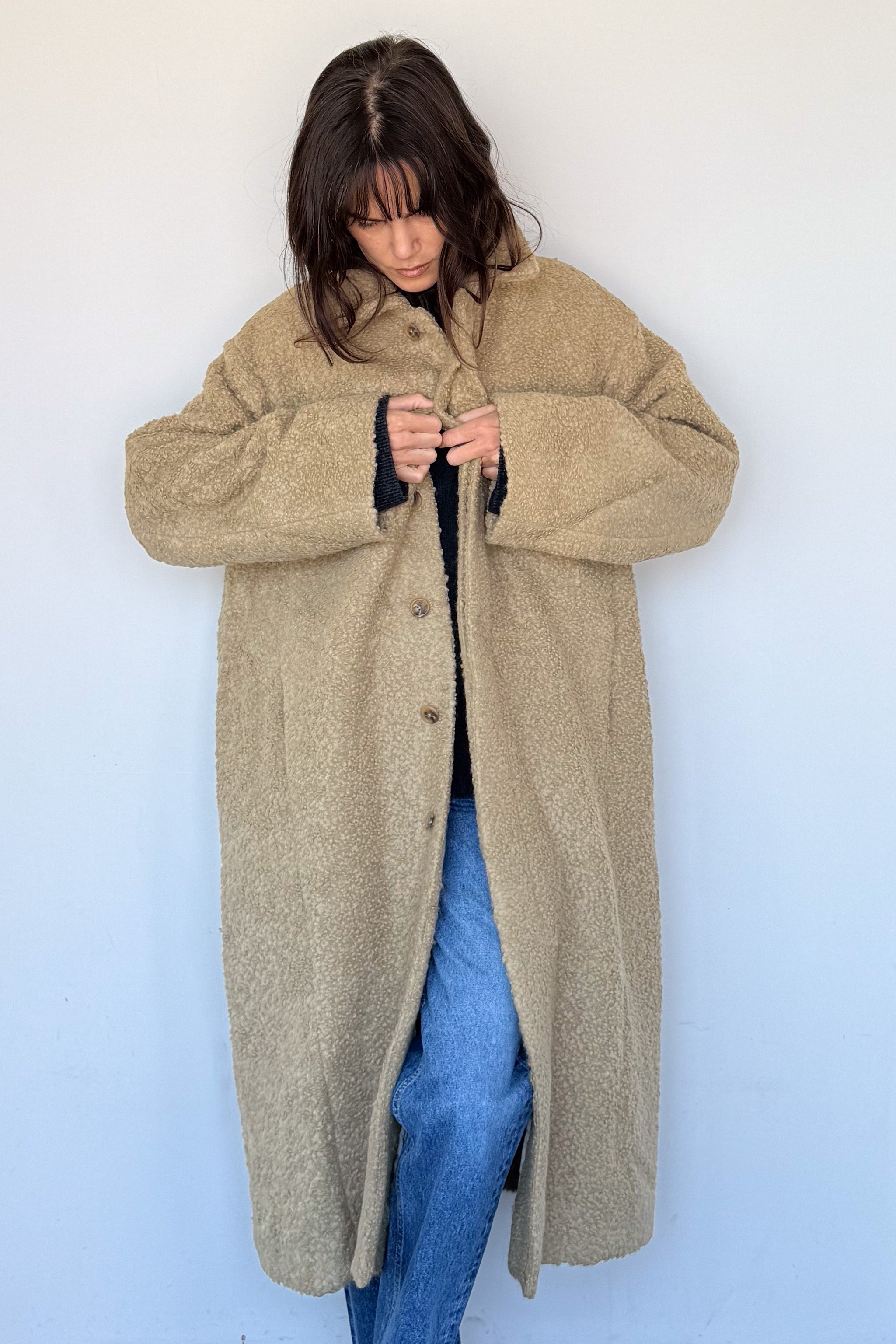 Cedar Boucle Coat