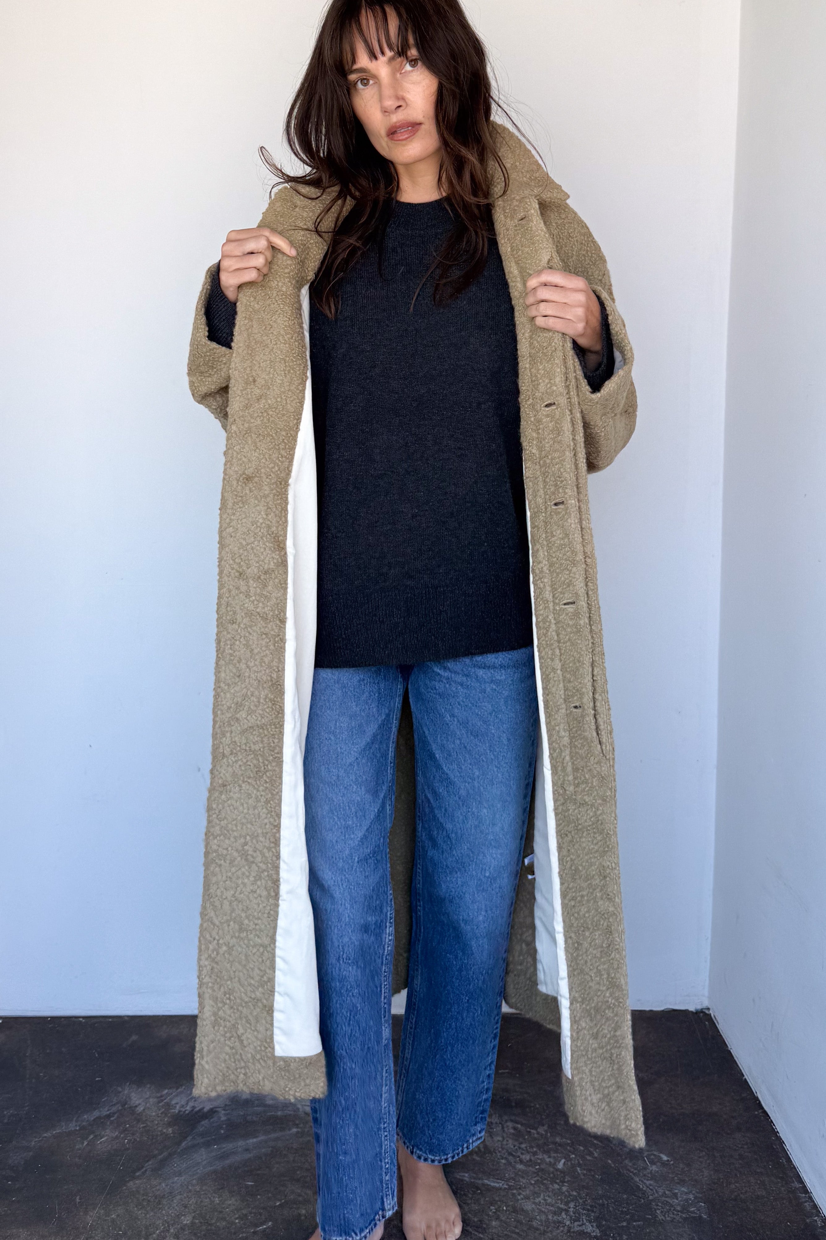 Cedar Boucle Coat