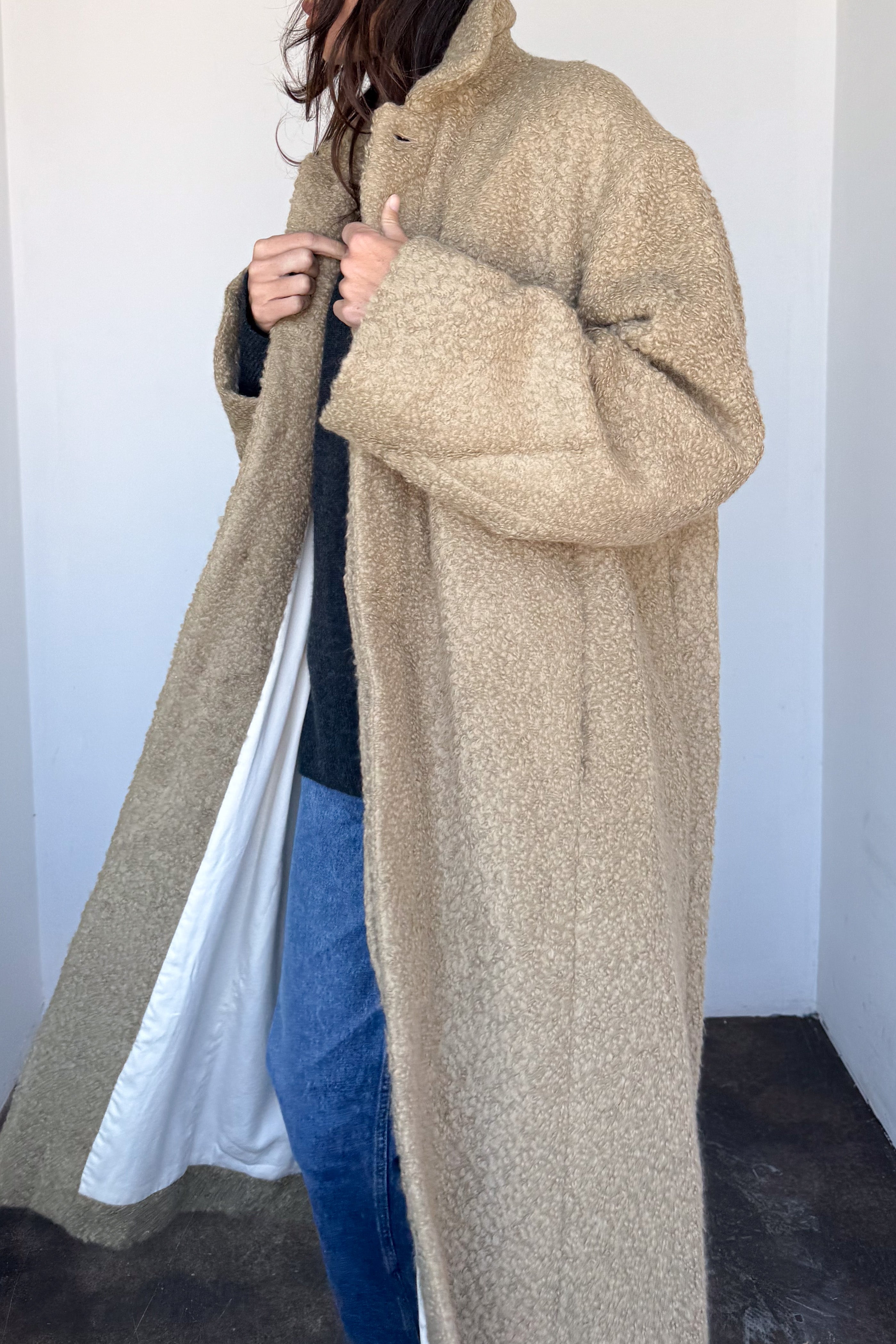 Cedar Boucle Coat