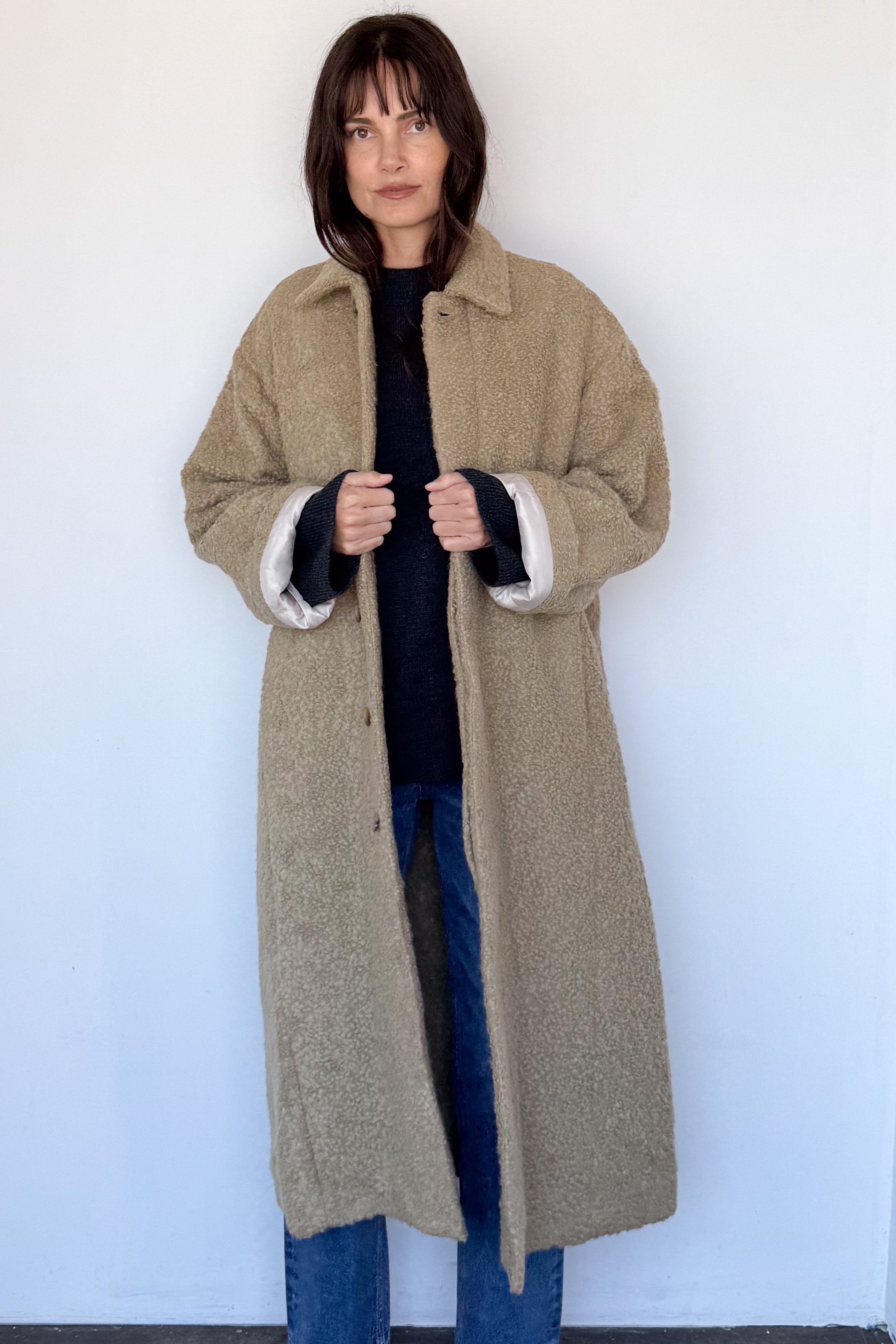 Cedar Boucle Coat