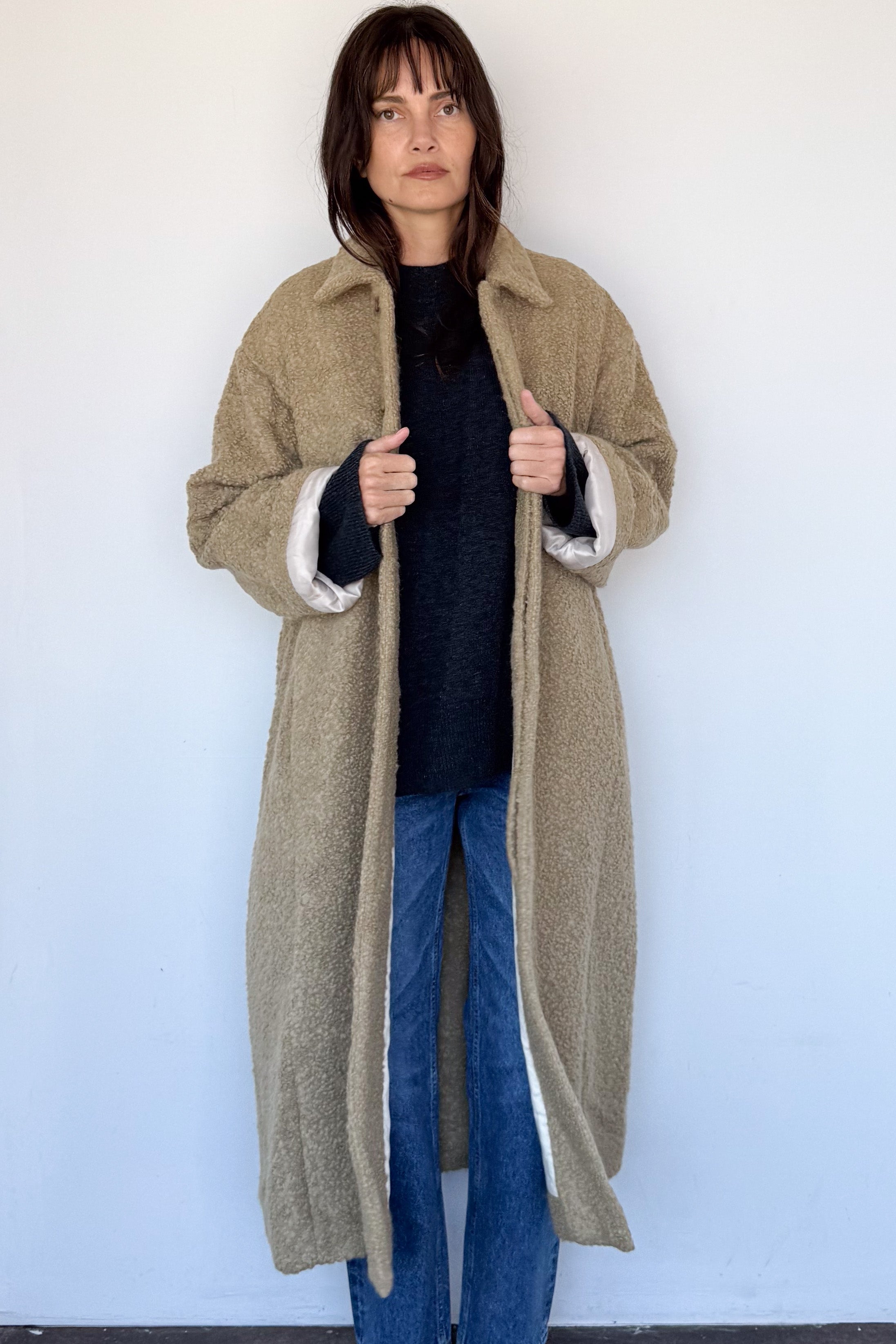 Cedar Boucle Coat