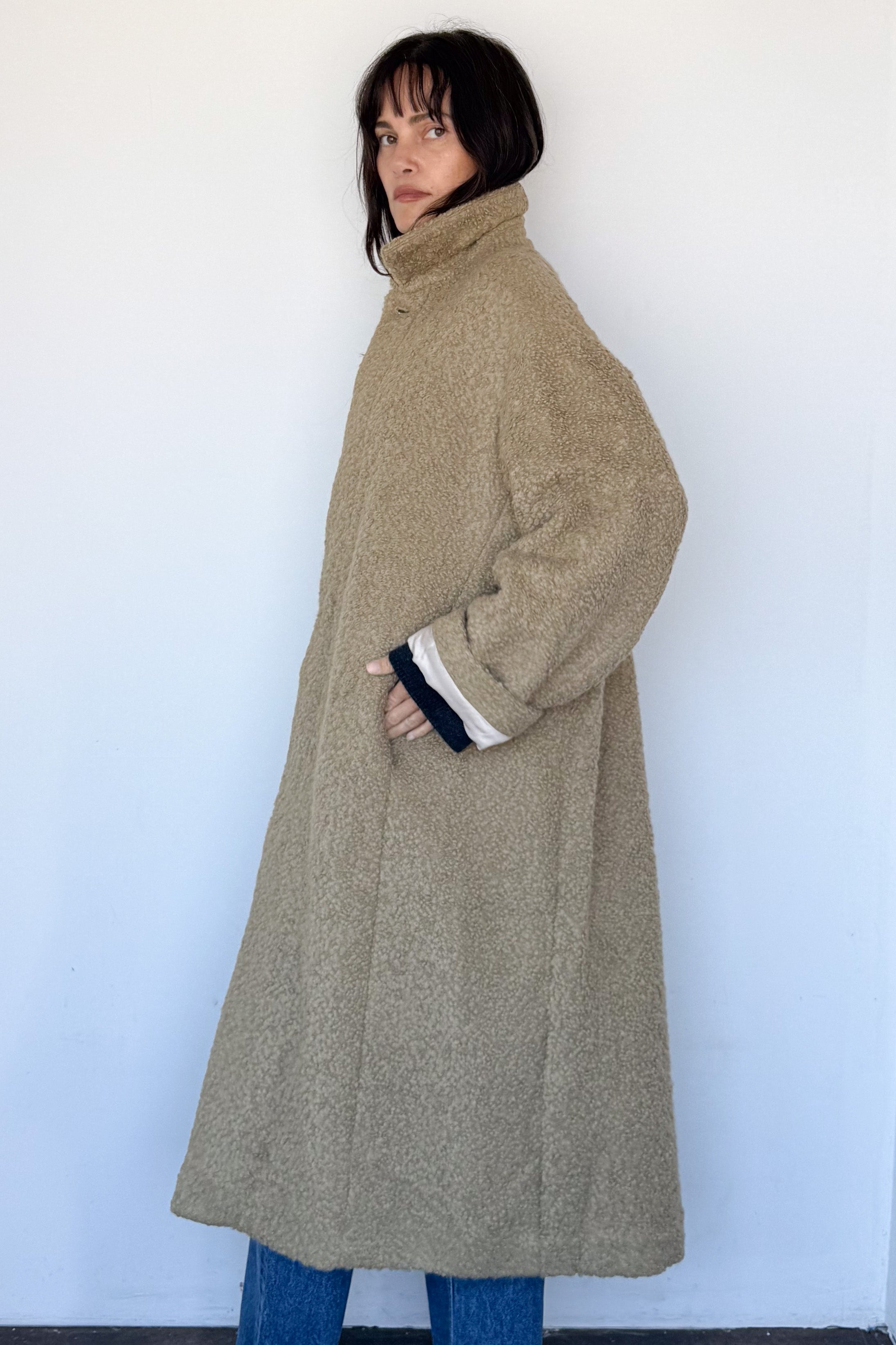 Cedar Boucle Coat