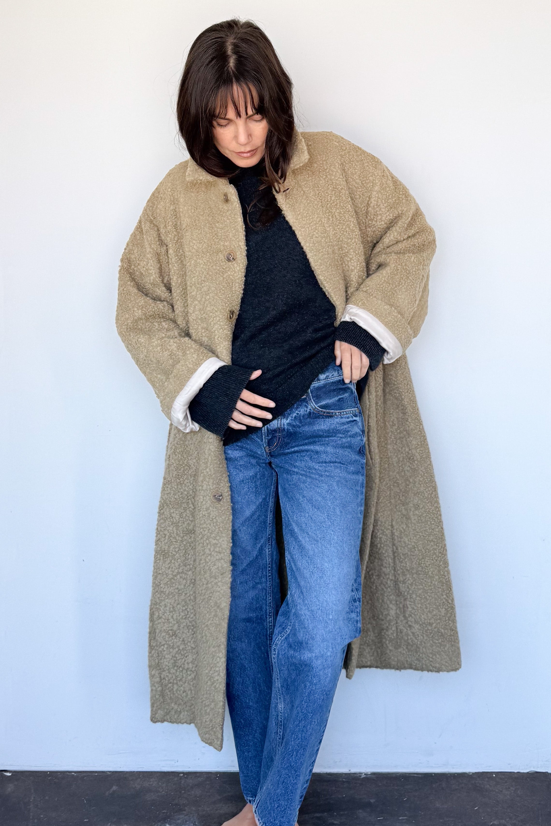 Cedar Boucle Coat