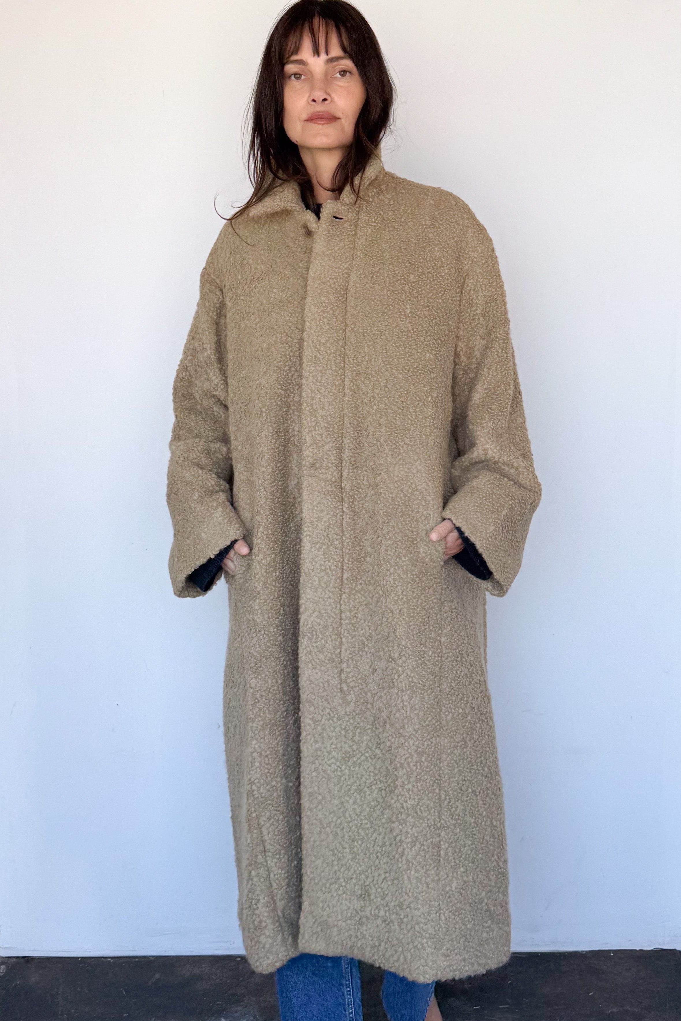 Cedar Boucle Coat