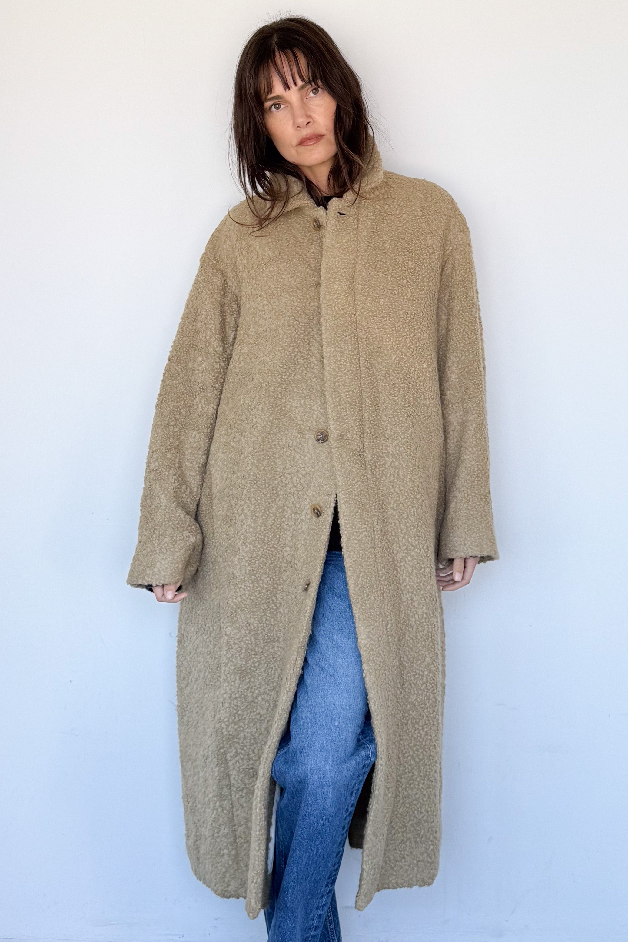 Cedar Boucle Coat