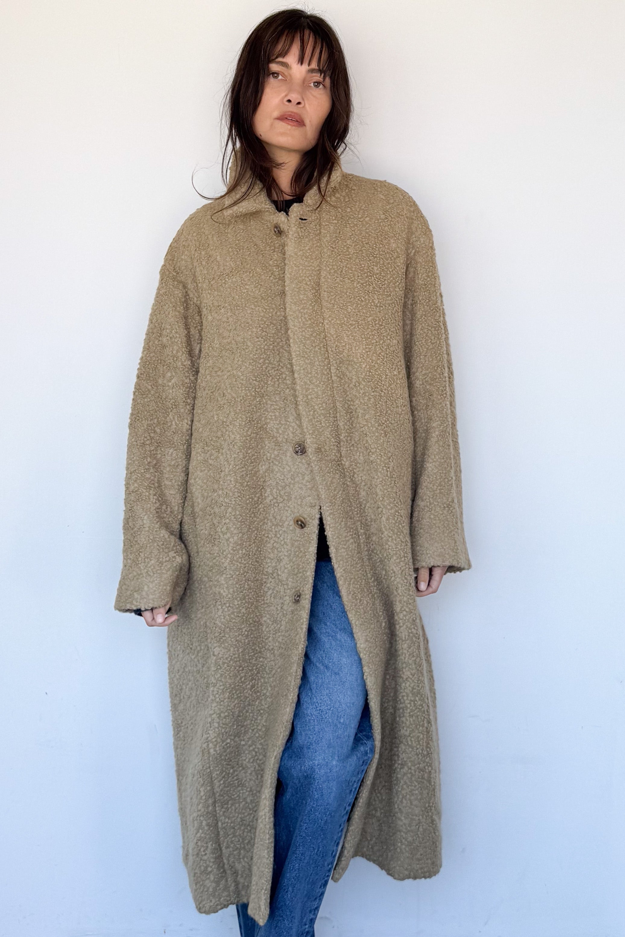 Cedar Boucle Coat