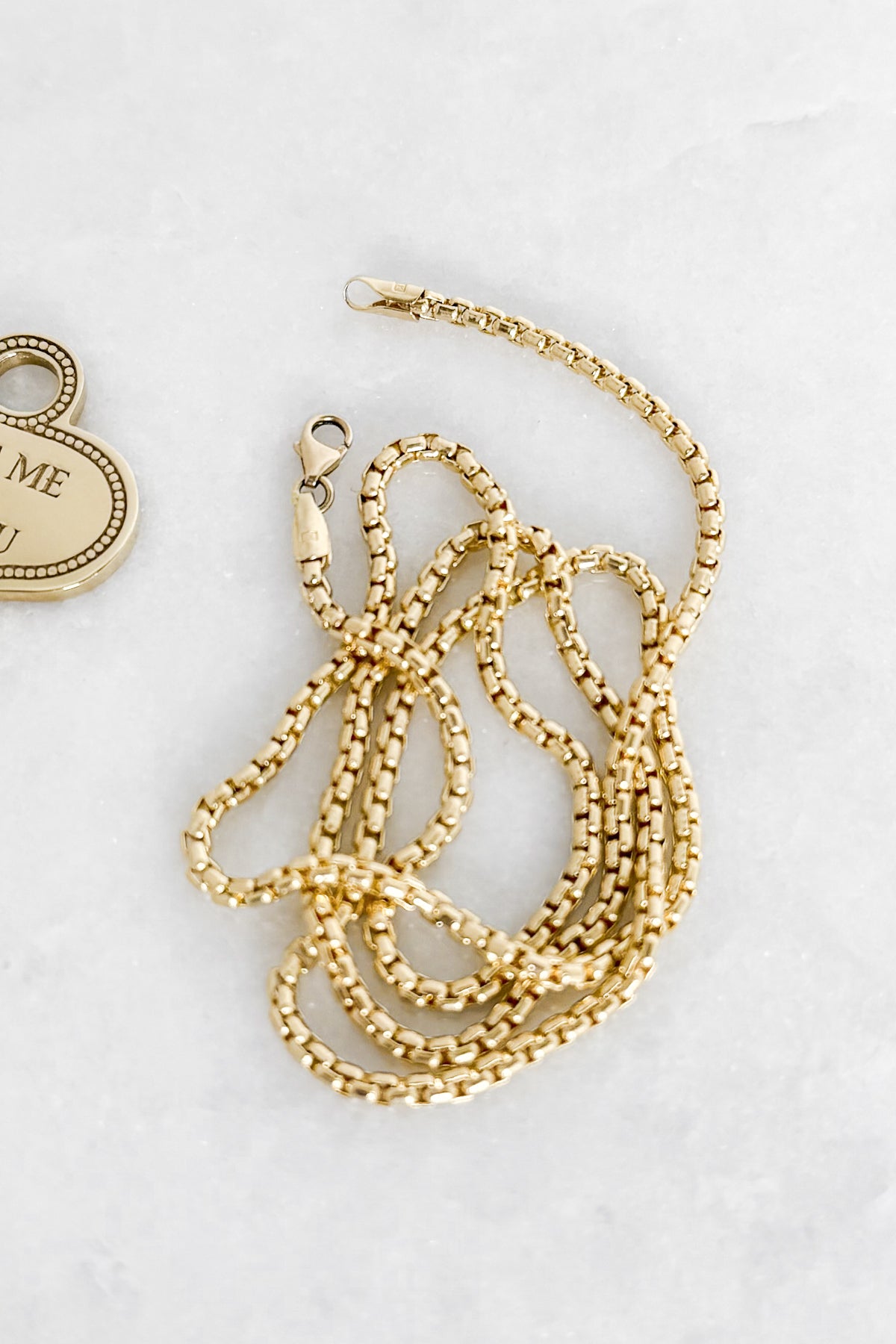 Italian Rounded Box Chain Necklace