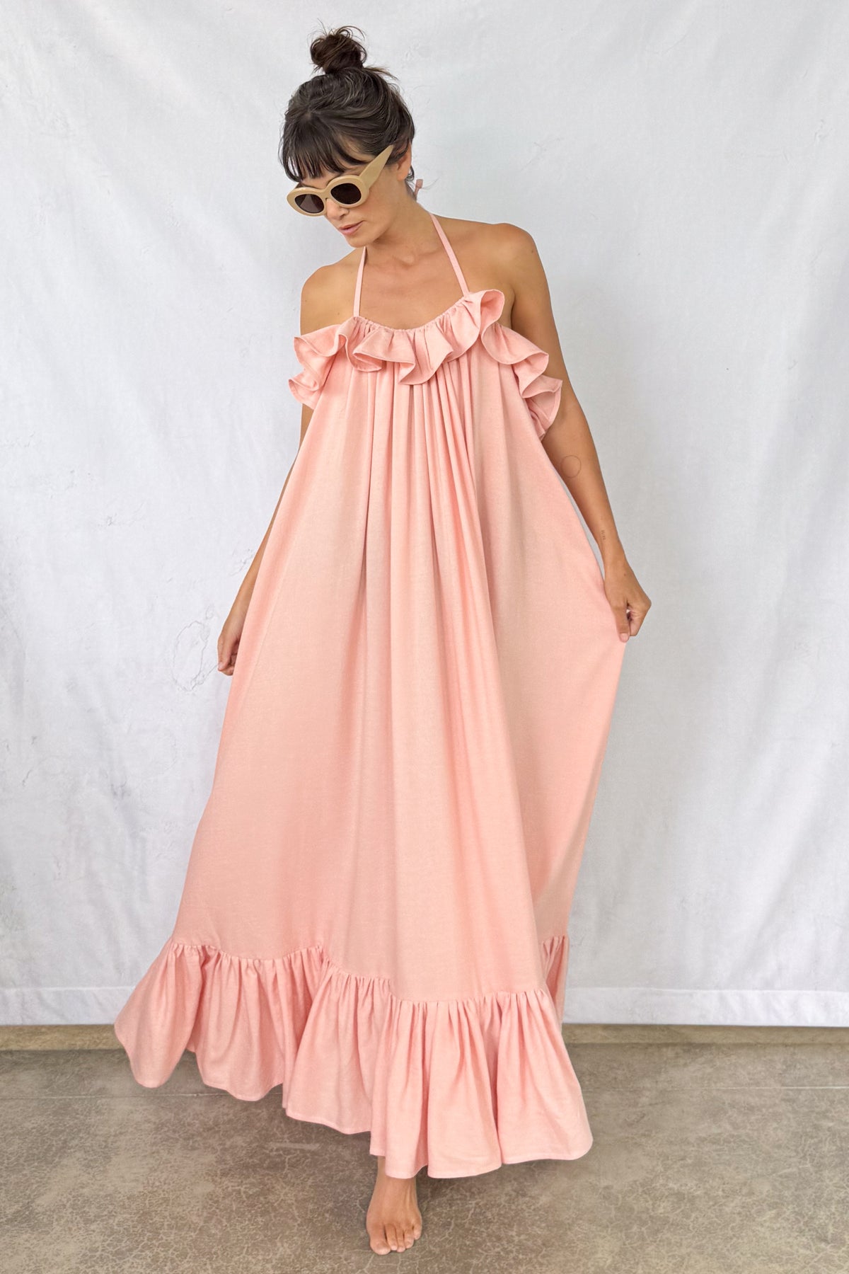 Petal Ruffled Dress