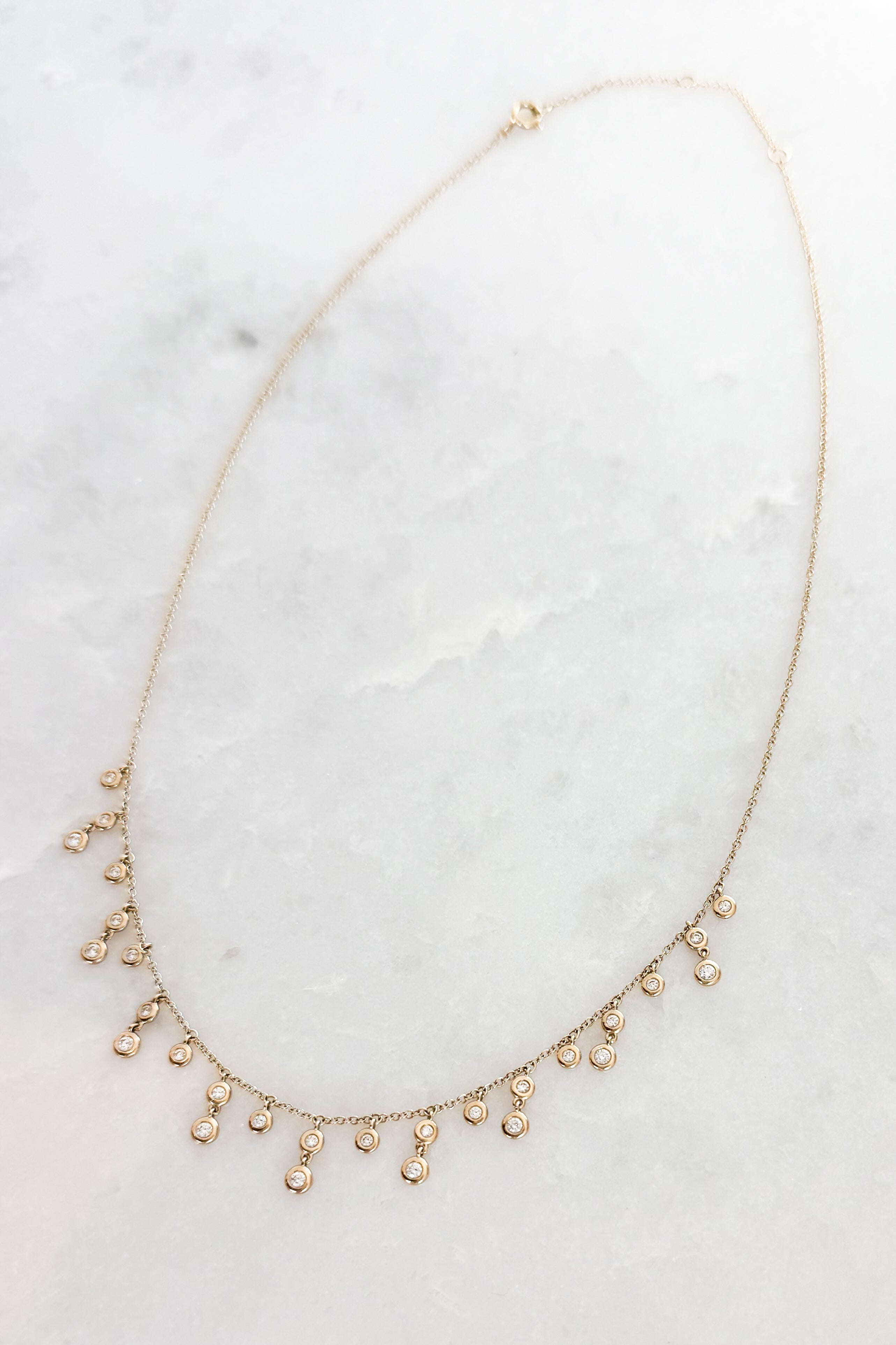 Diamond Drops Necklace