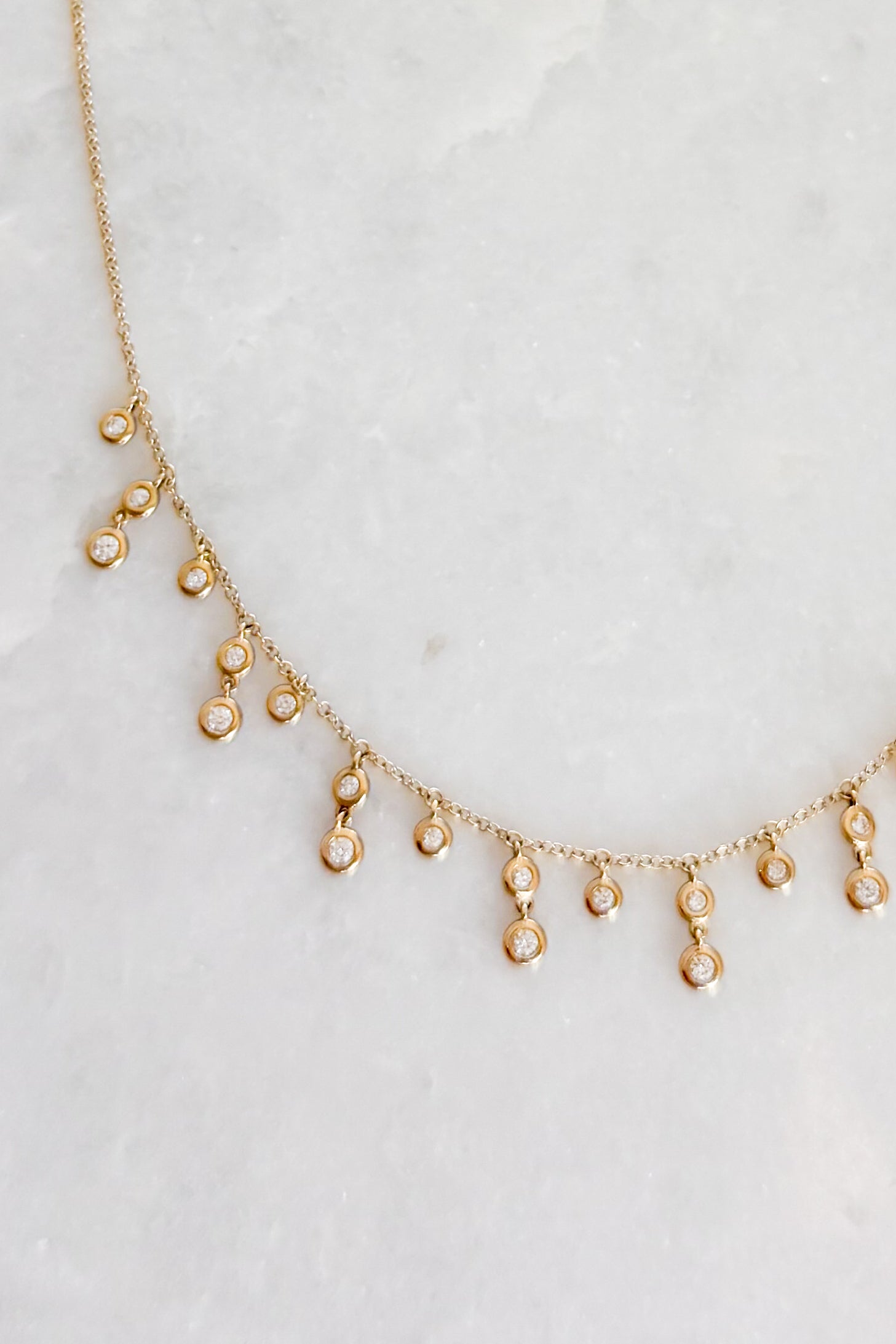Diamond Drops Necklace
