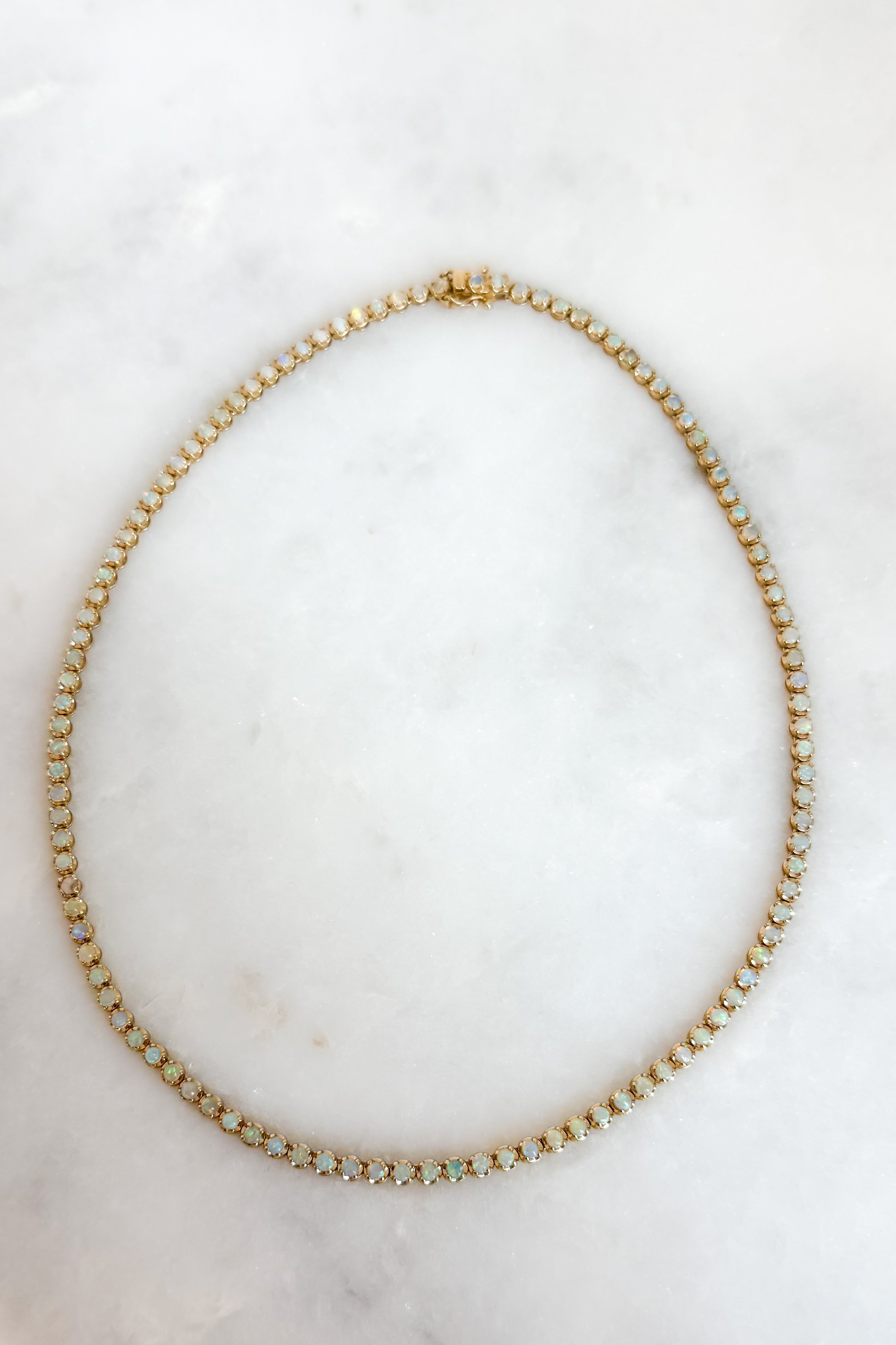 Opal Tennis Necklace