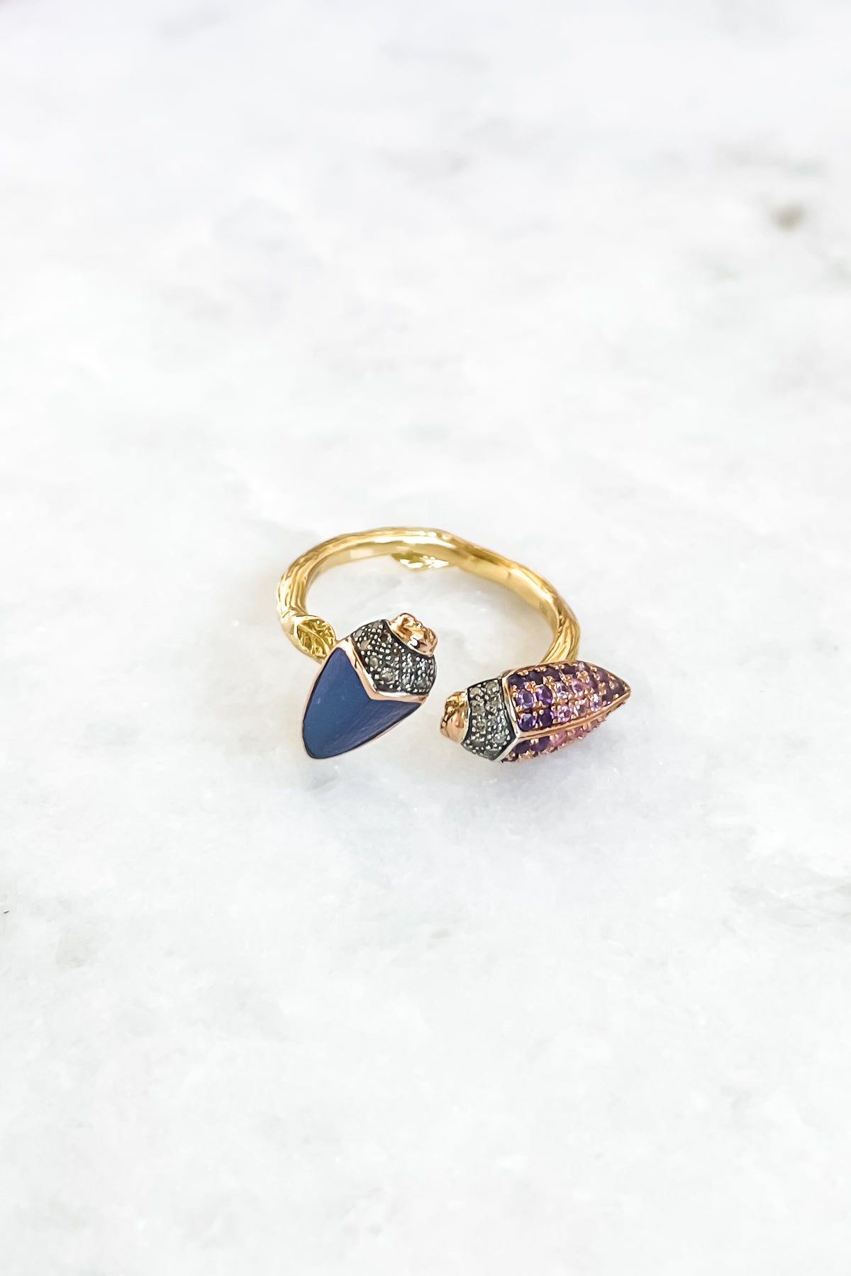 Floaty Scarab Ring