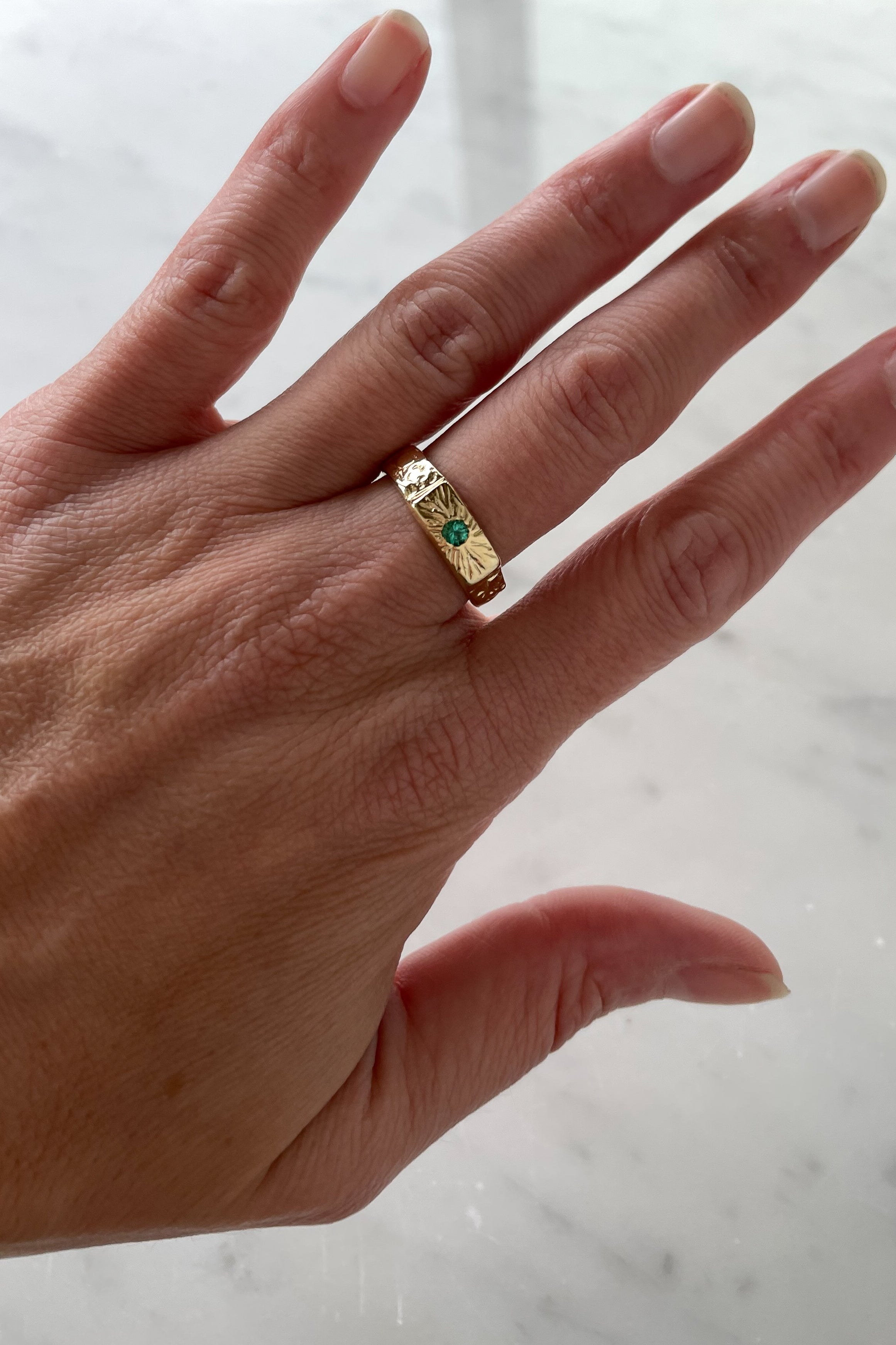 Emerald Eye of Love Band