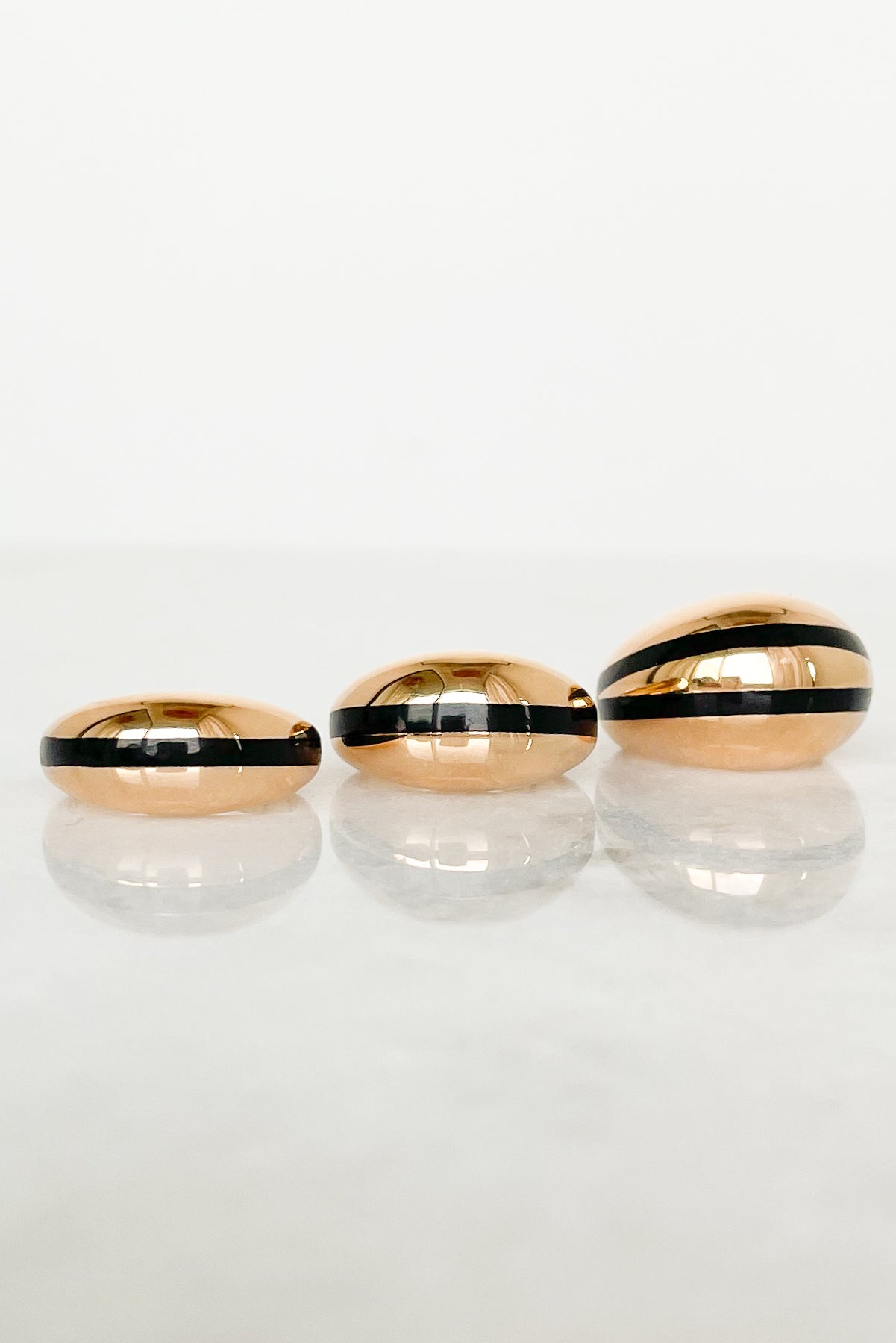 Enamel Stripe Dome Ring