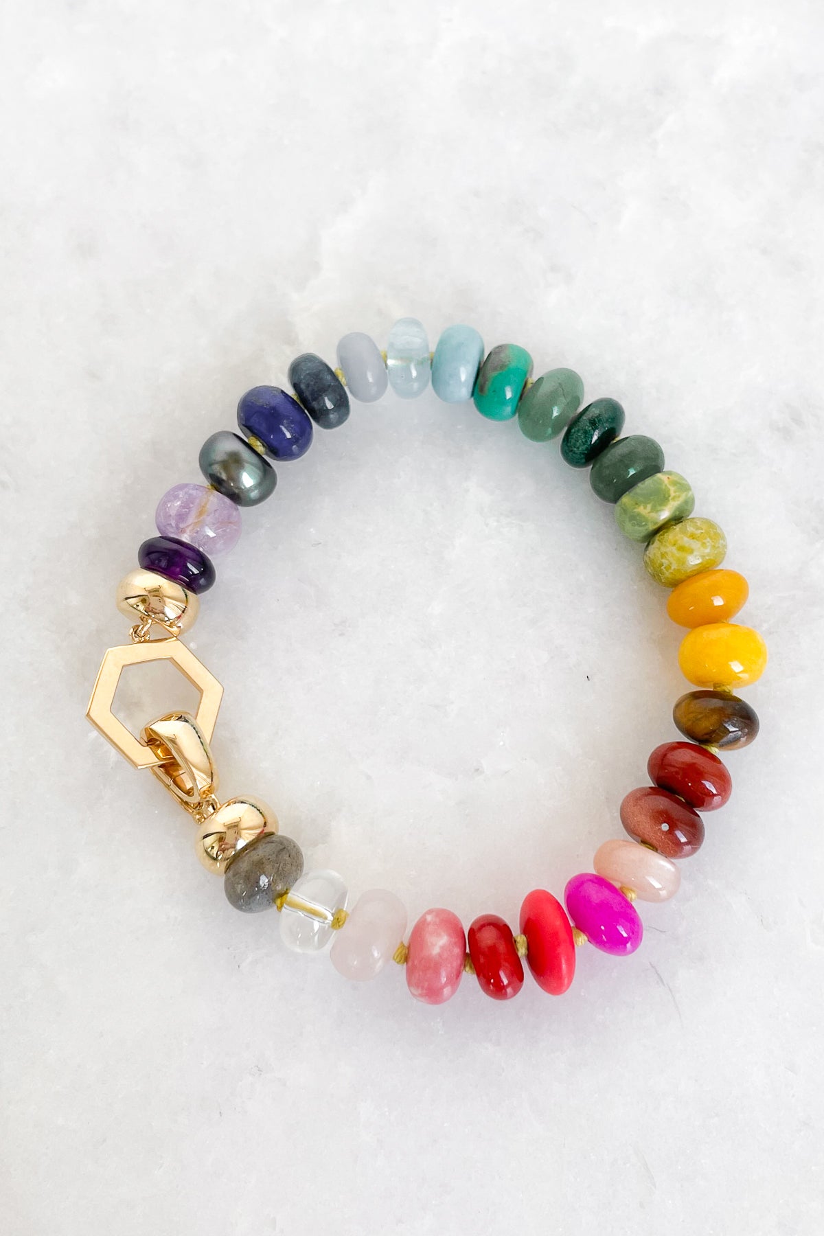 The Fancy Summer Rainbow Precious Gemstone Bracelet