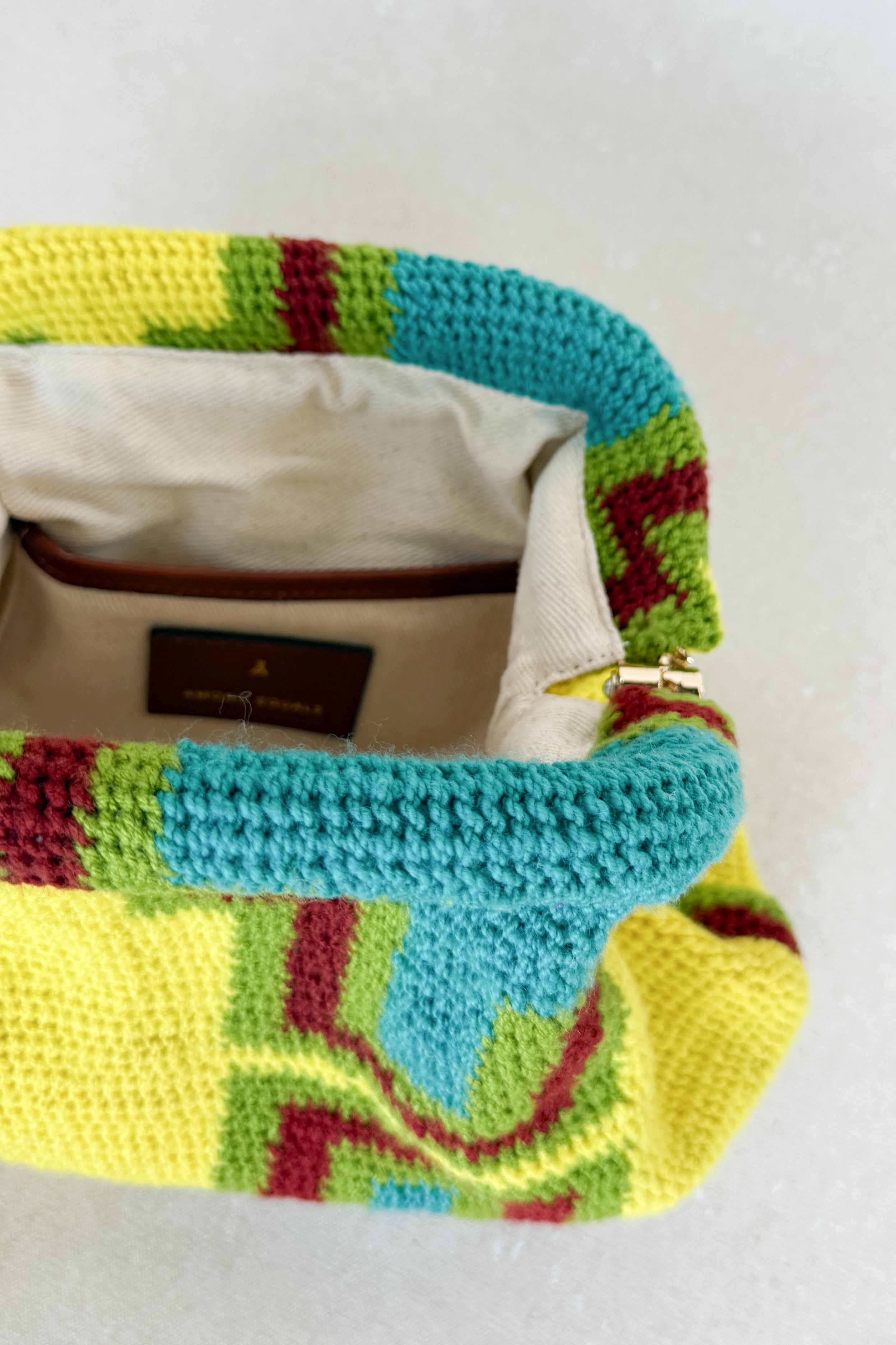 Neon Bilum Clutch by Goroka Collective 1/1