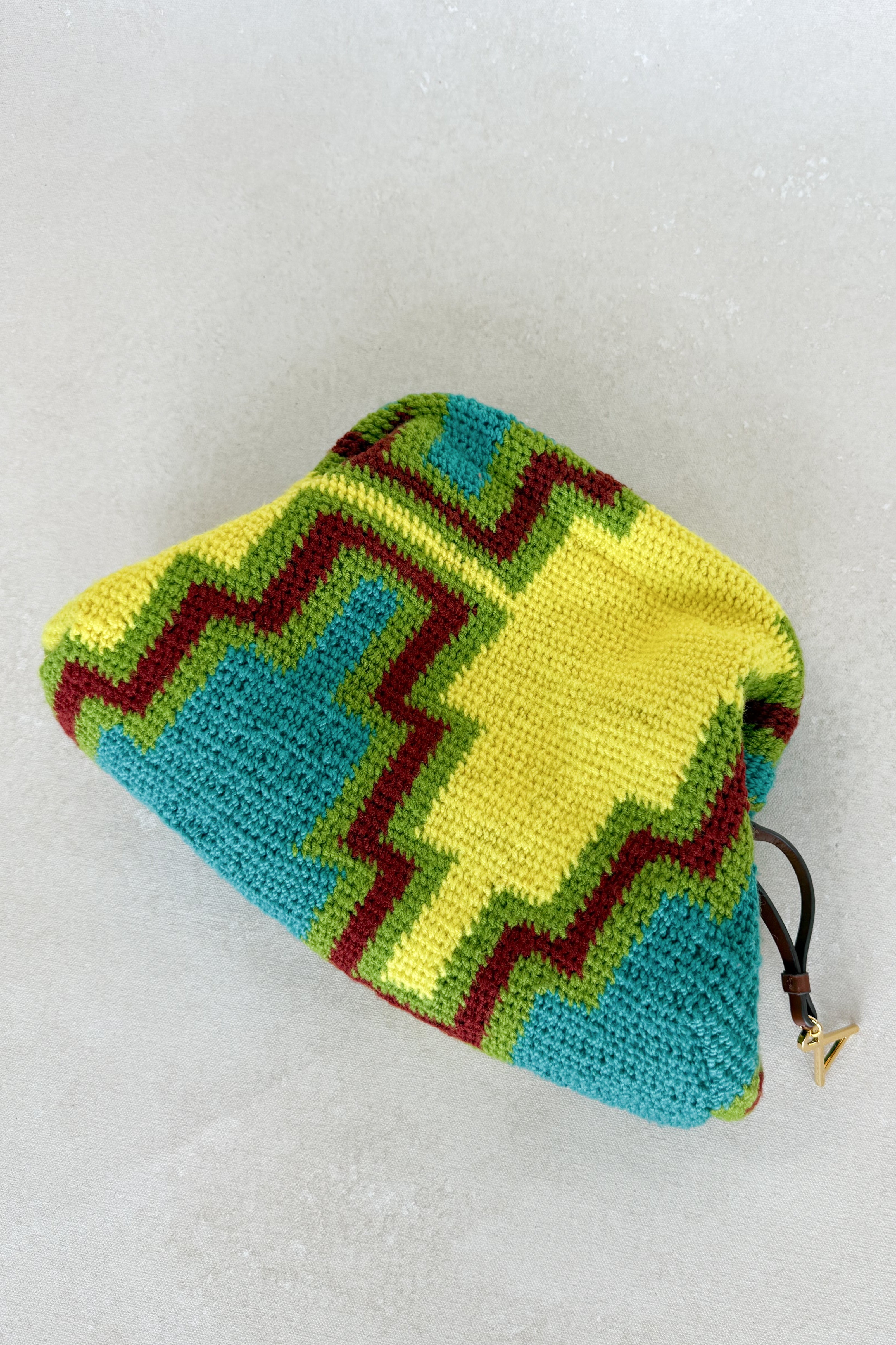 Neon Bilum Clutch by Goroka Collective 1/1